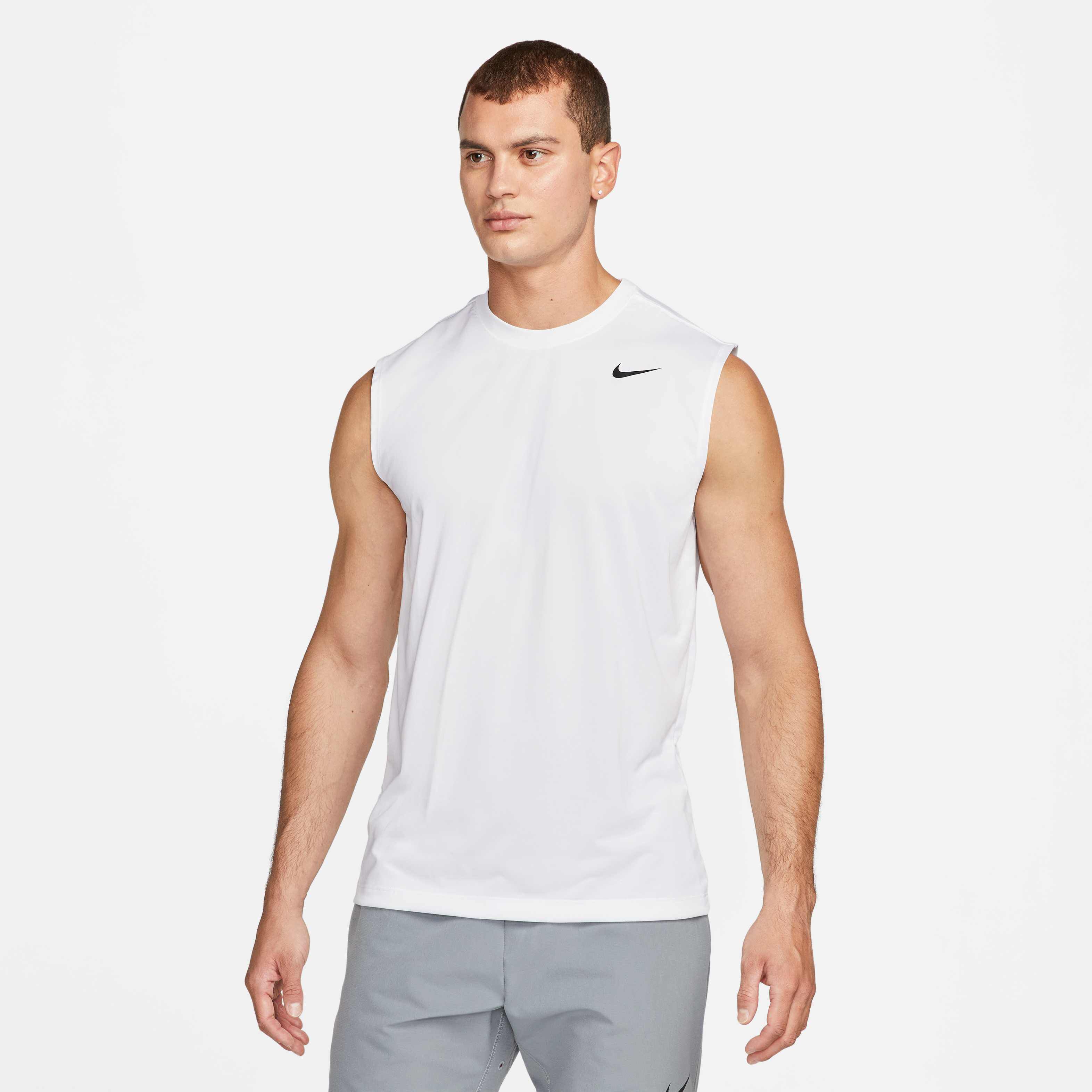 Buy Nike Dri-FIT Legend Men's Sleeveless Fitness T-Shirt White