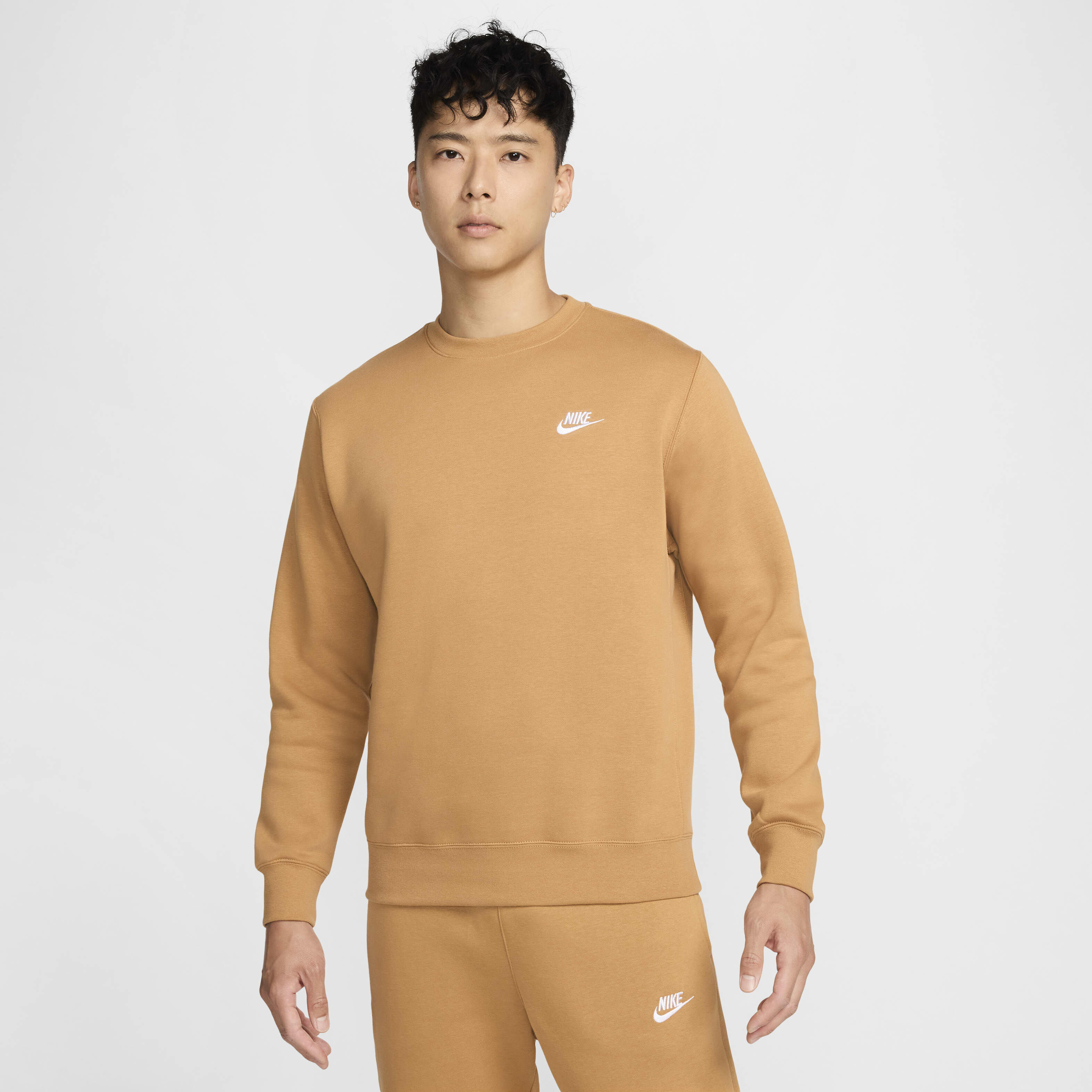 Nike sportswear club fleece orange sale