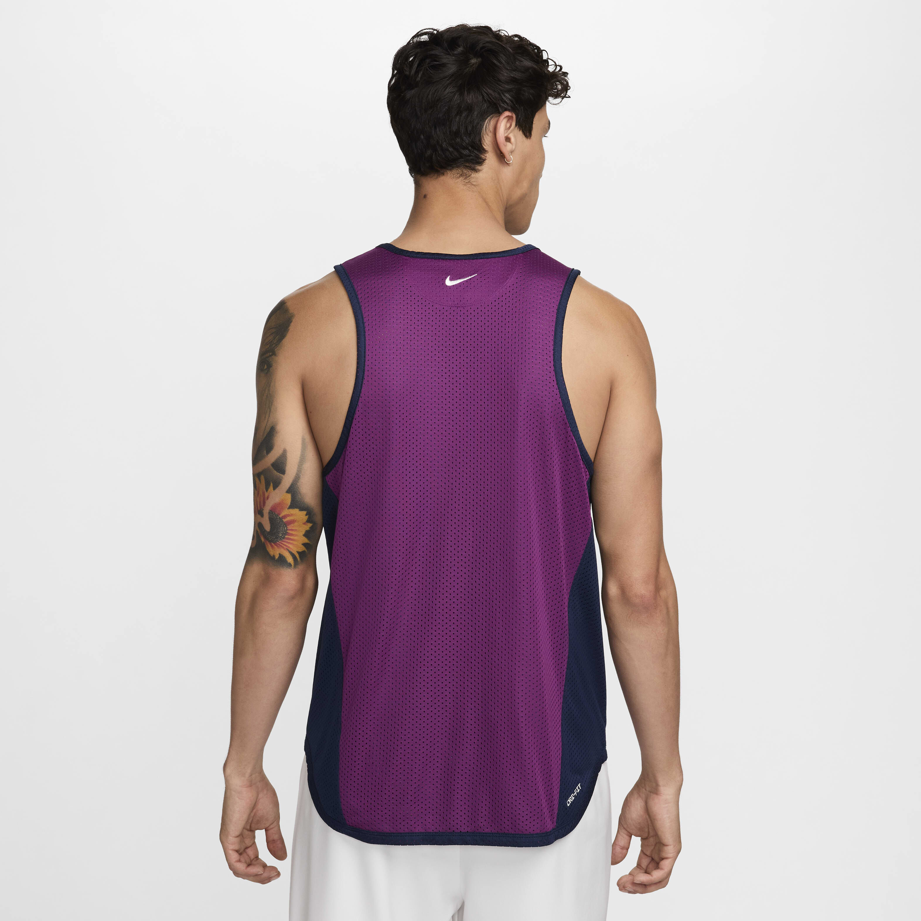 Mens nike dri fit running vest best sale