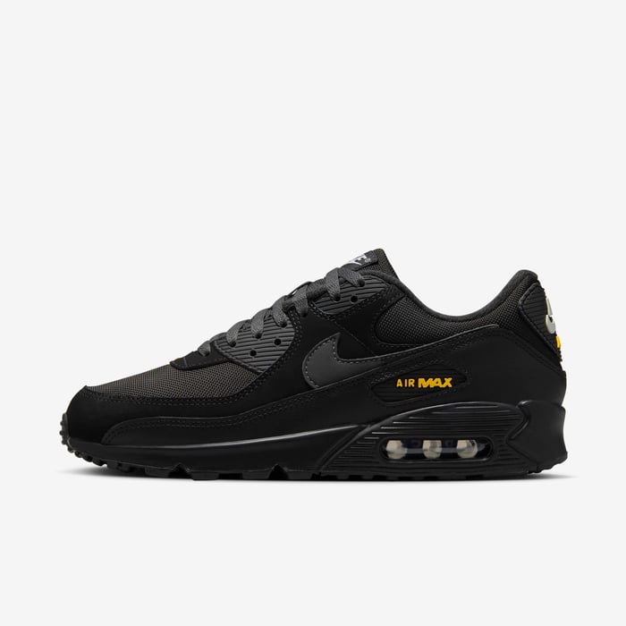 Buy Nike Air Max 90 Men's Shoes Black/University Gold/White