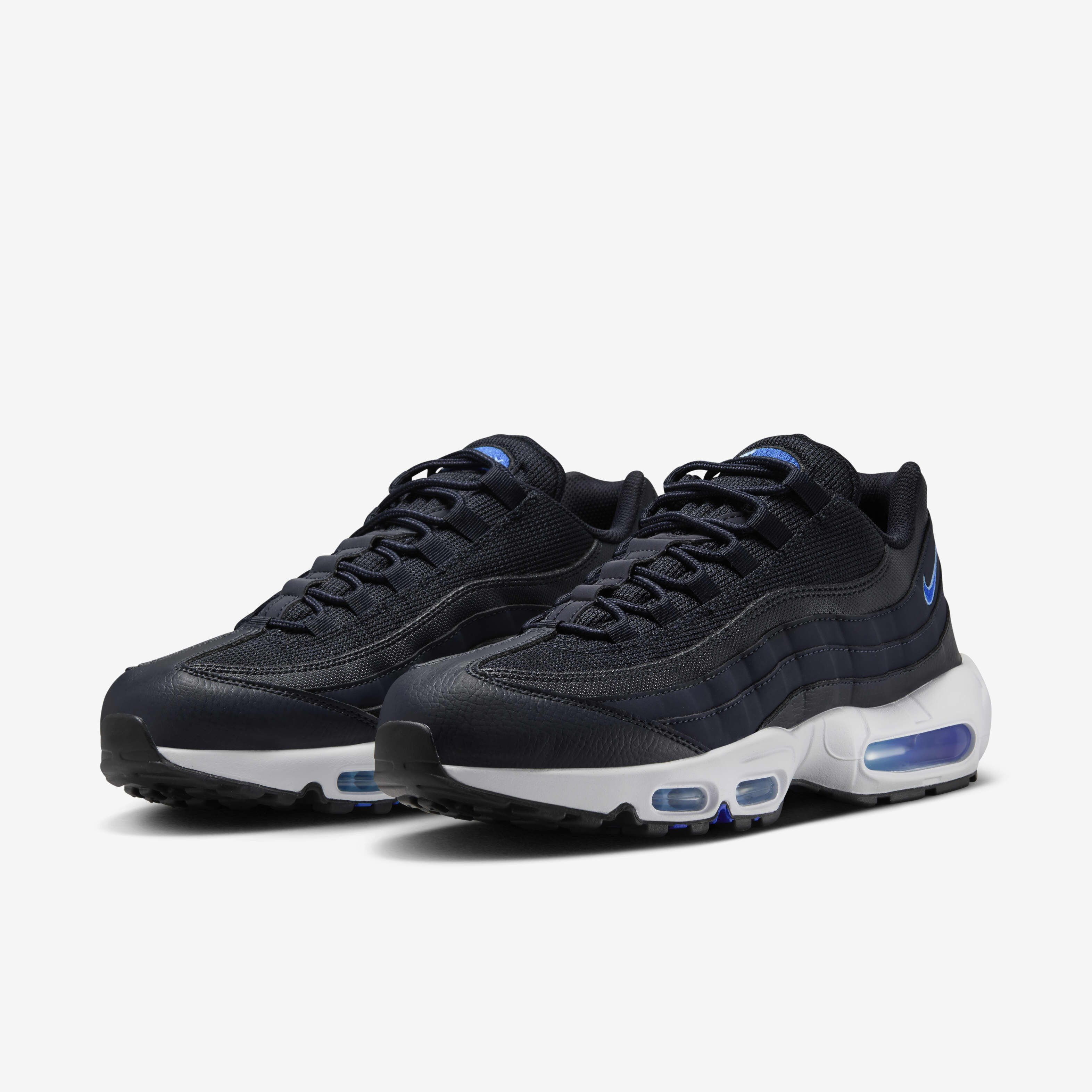 Nike men's air max 95 essential black/navy sneaker deals