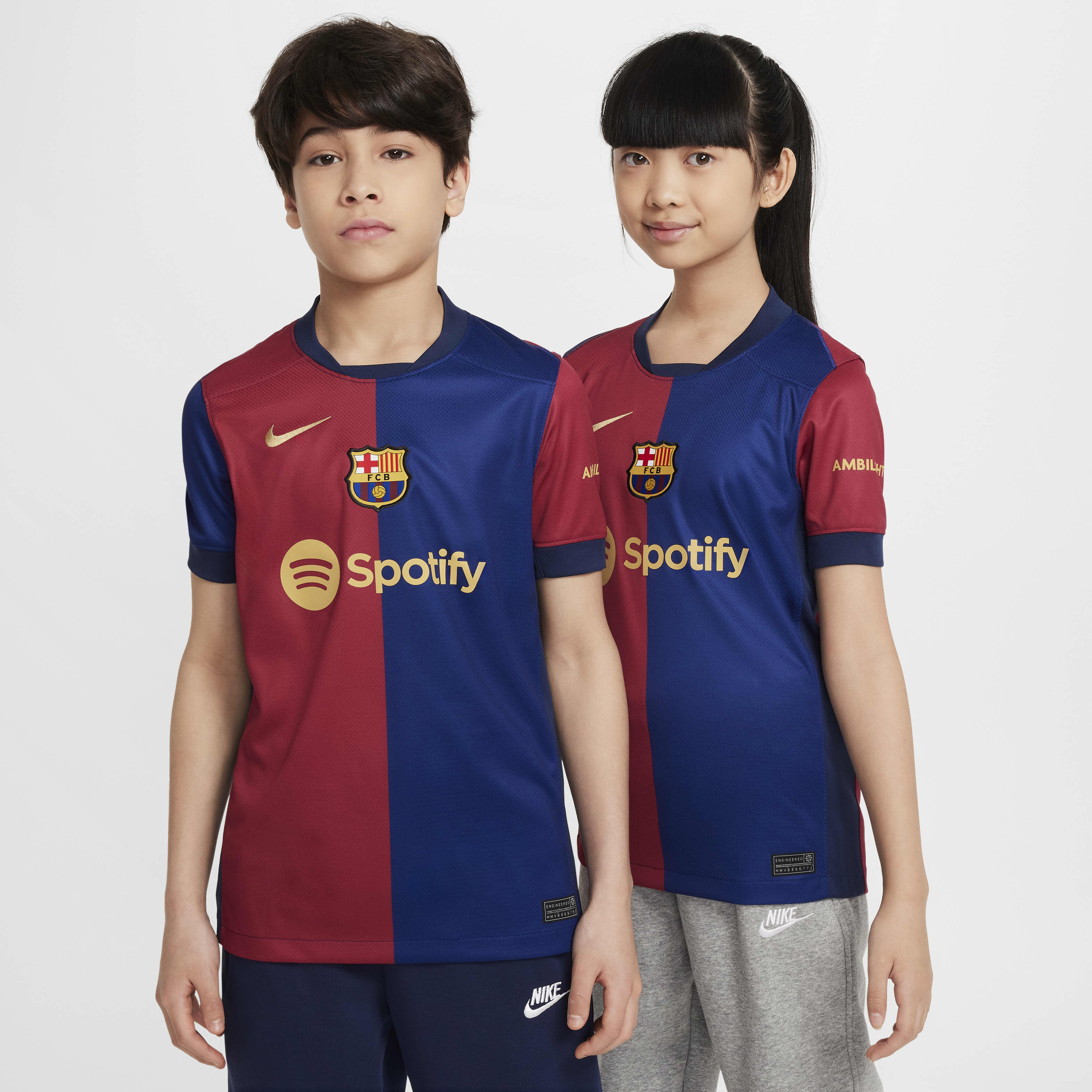 Buy F.C. Barcelona 2024 25 Stadium Home Older Kids Nike Dri FIT Football Replica Shirt Nike Qatar Official