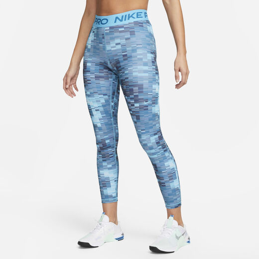 Clothing-Nike, Nike Pro, Women's Mid-Rise 7/8 All-Over Print Leggings Clothing-Nike, Nike Pro, Women's Mid-Rise 7/8 All-Over Print Leggings