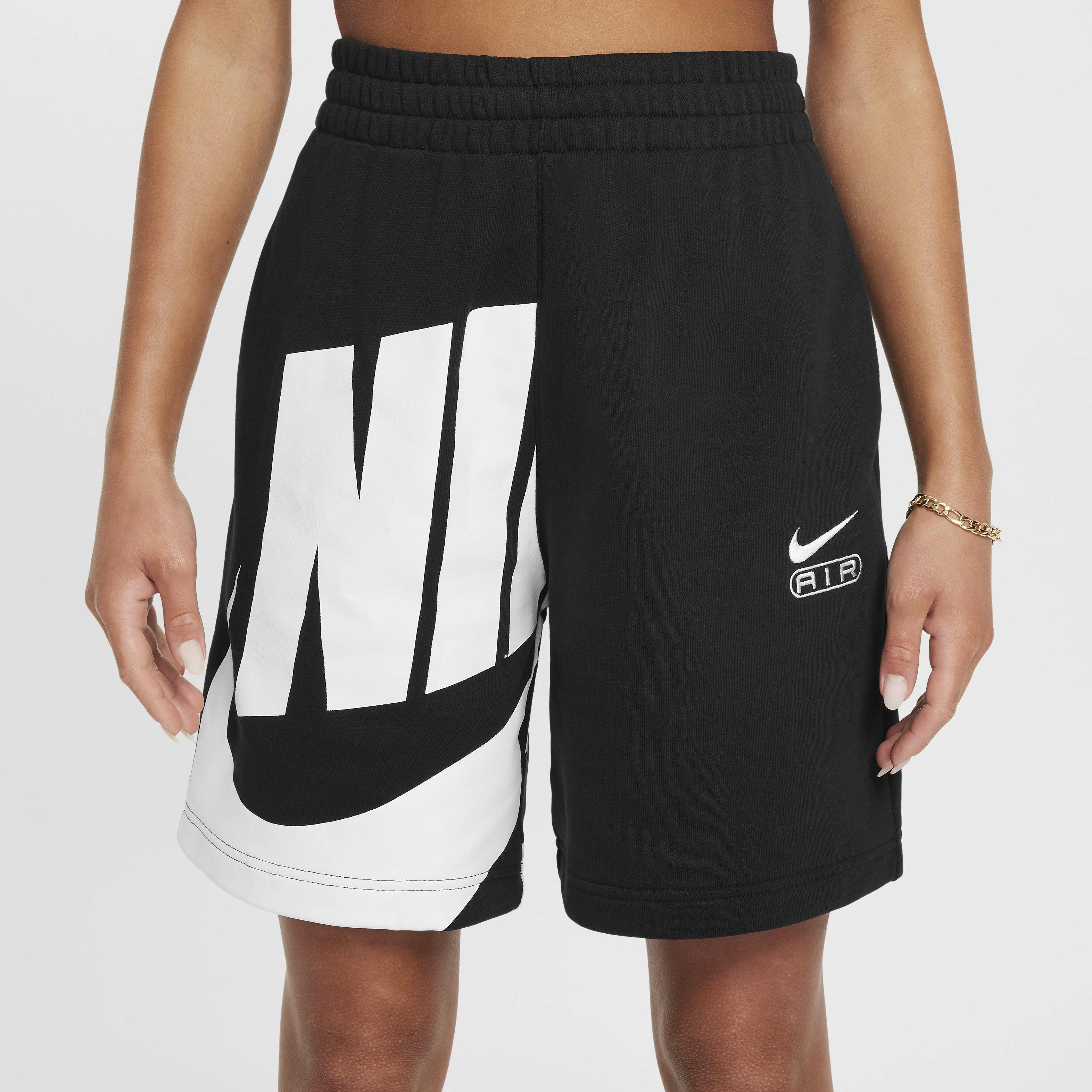 Nike french terry shorts womens 2025