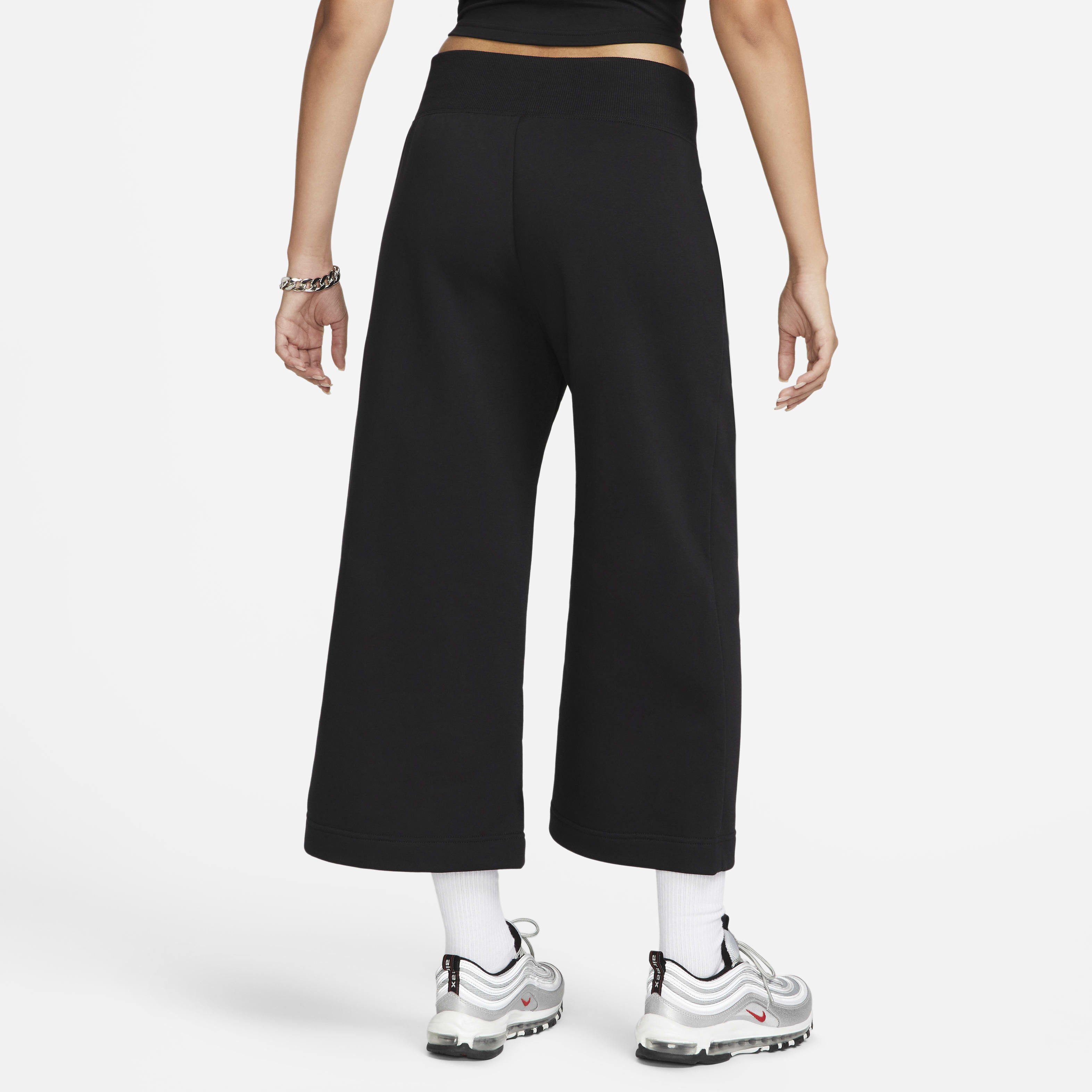 Buy Nike Sportswear Phoenix Fleece Women s High Waisted Cropped Tracksuit Bottoms Nike Qatar Official