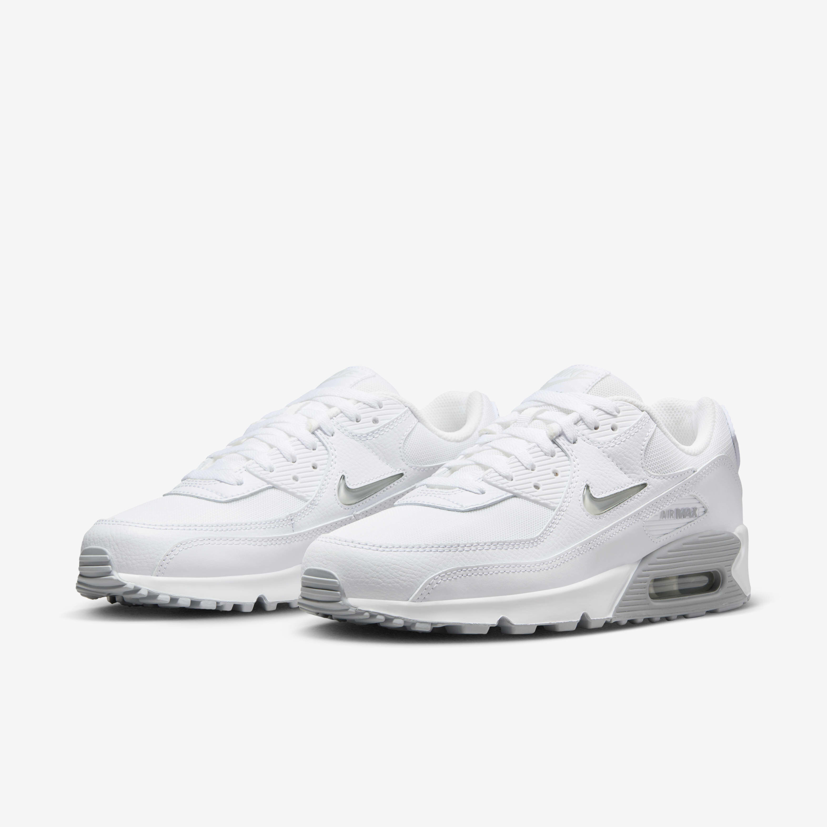 Buy Nike Air Max 90 Men's Shoes - White/Light Smoke Grey