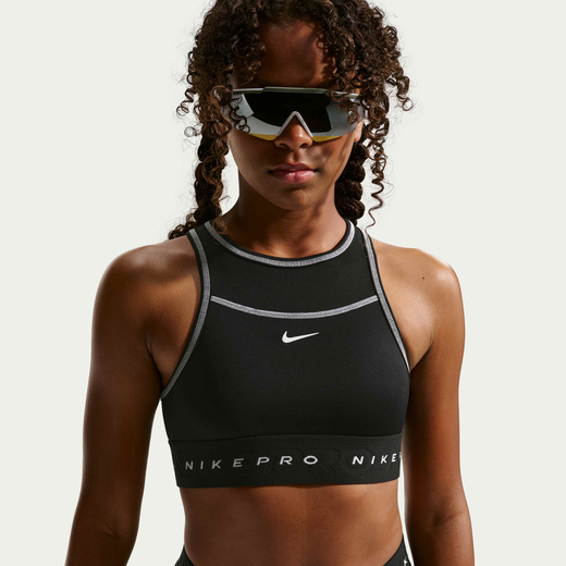 Kids' Sports Bras-Nike, Nike Pro Swoosh, Girls' Sports Bra