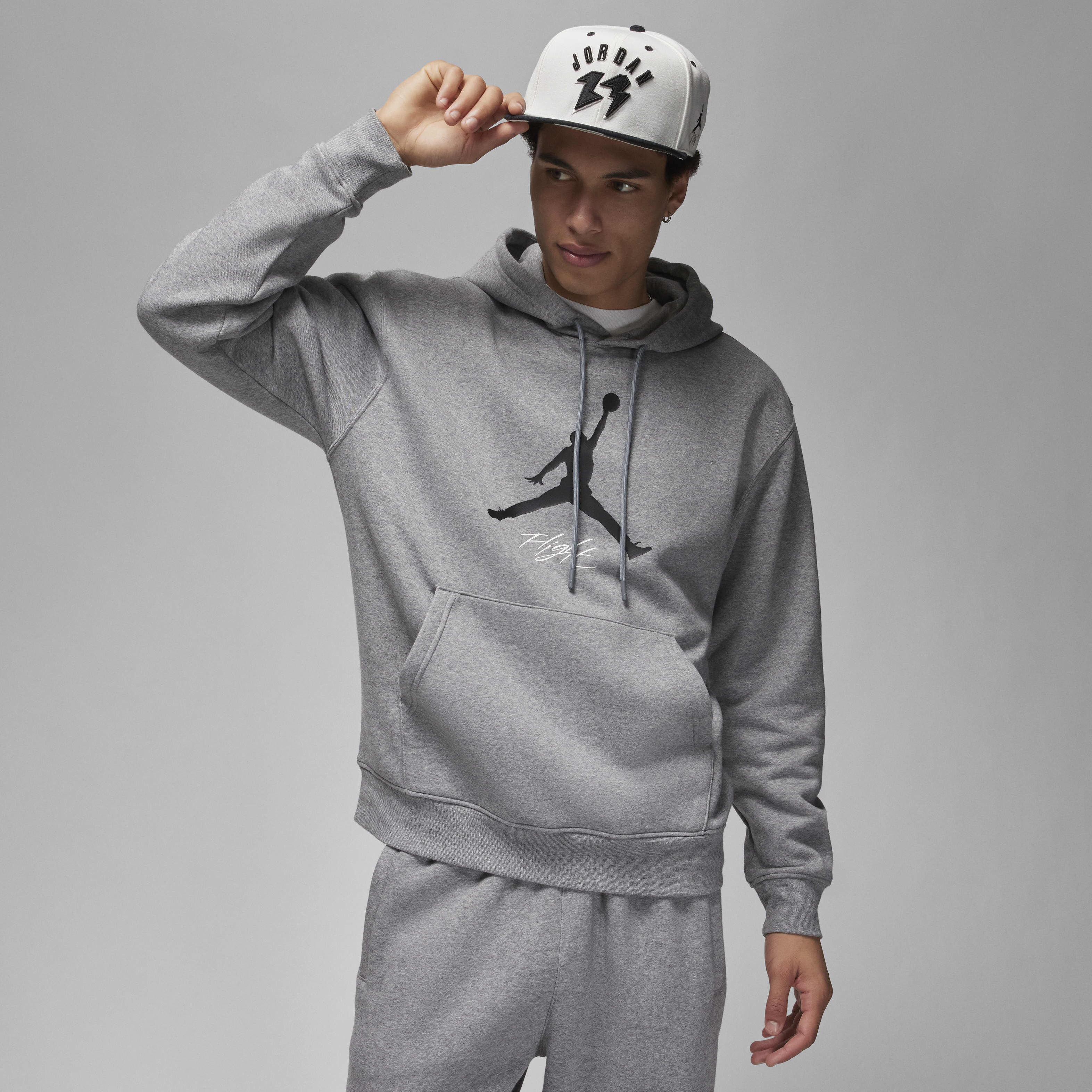 Nike jordan grey hoodie new arrivals