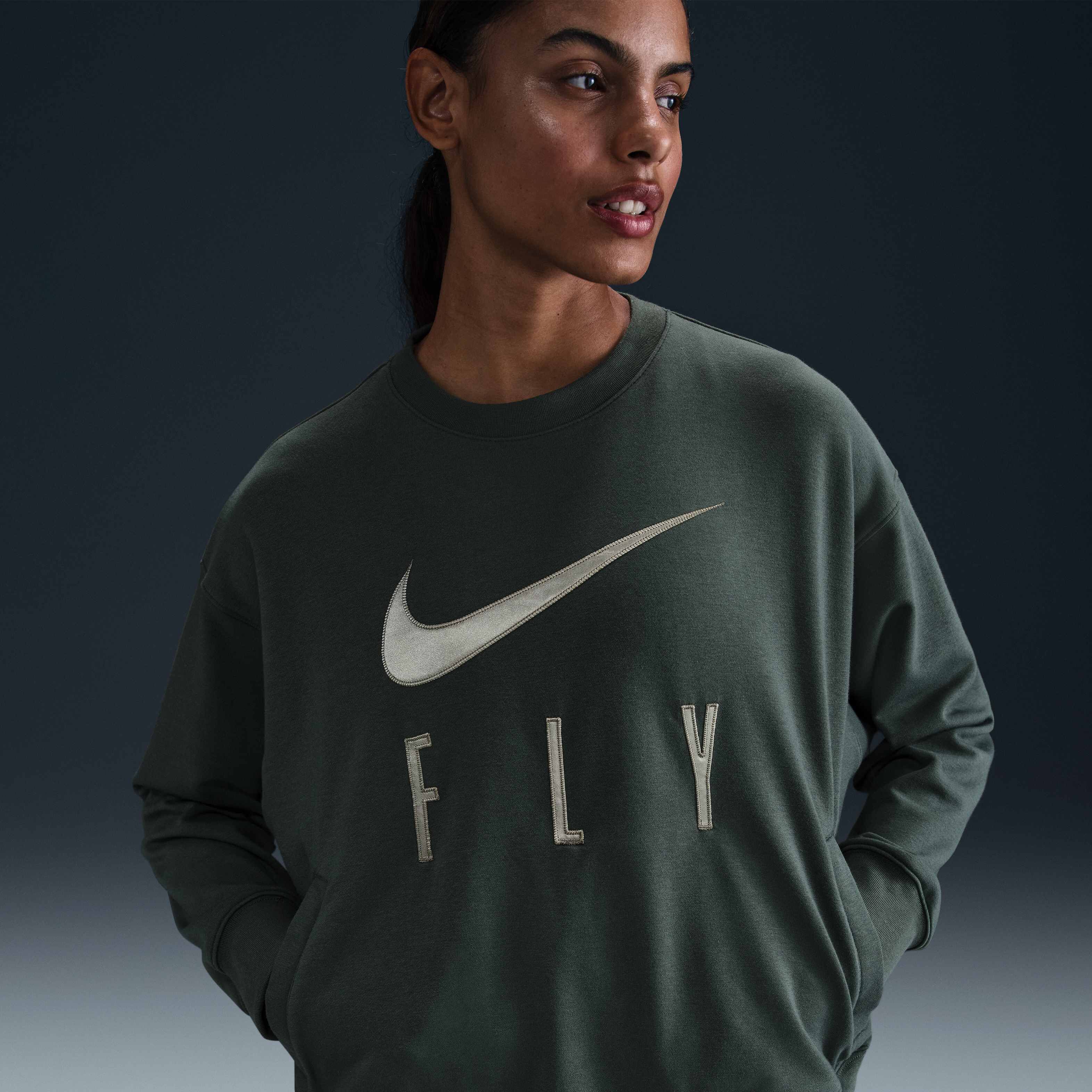 Nike swoosh french terry sale
