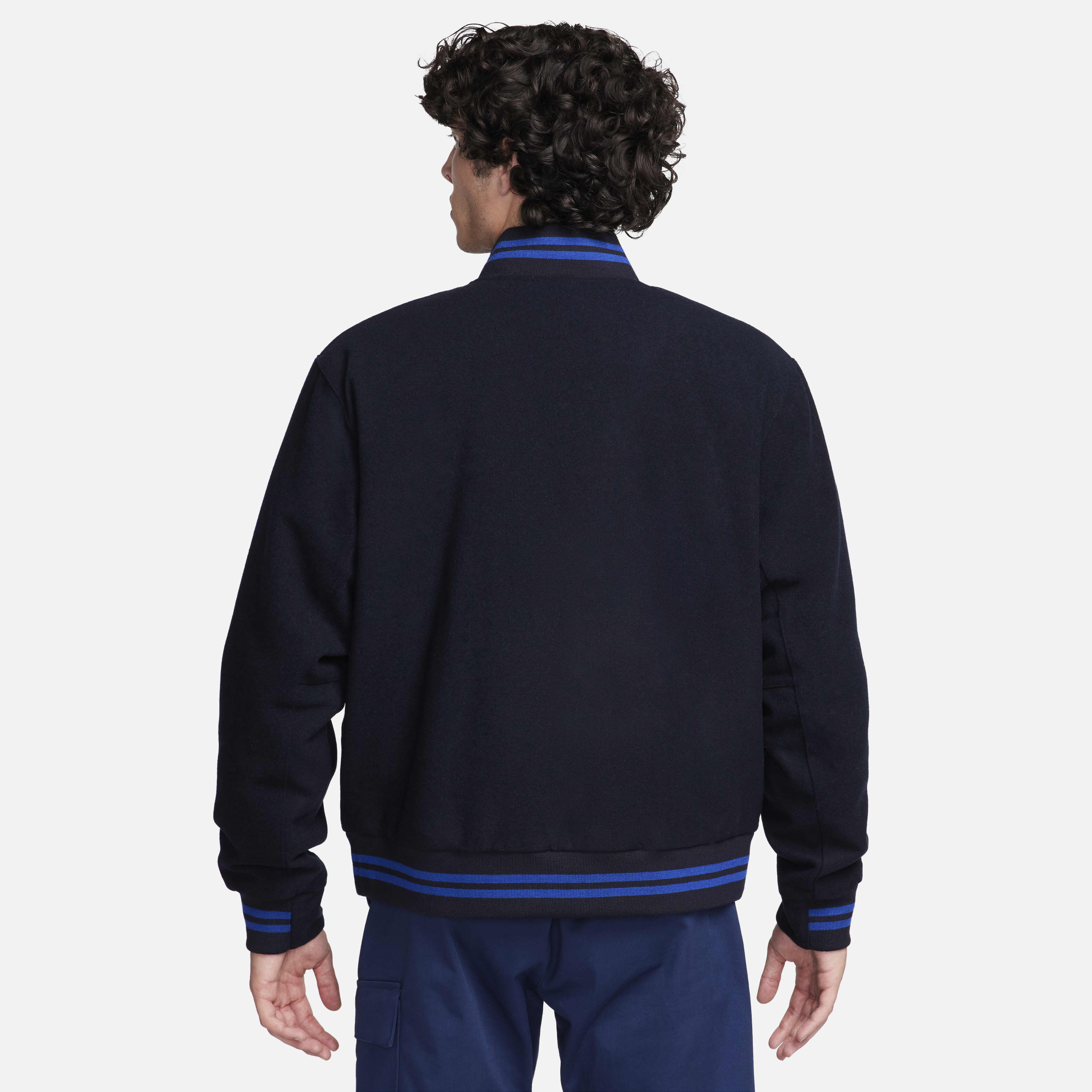 Buy Chelsea F.C. Men's Nike Football Varsity Jacket - Pitch Blue