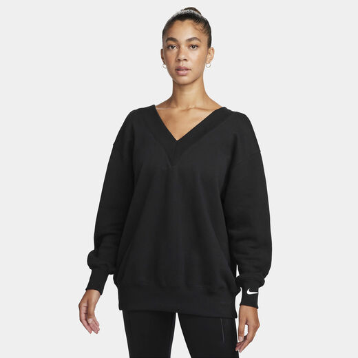 Hoodies & Sweatshirts-Nike, Nike Sportswear Phoenix Fleece, Women's Oversized V-Neck Sweatshirt