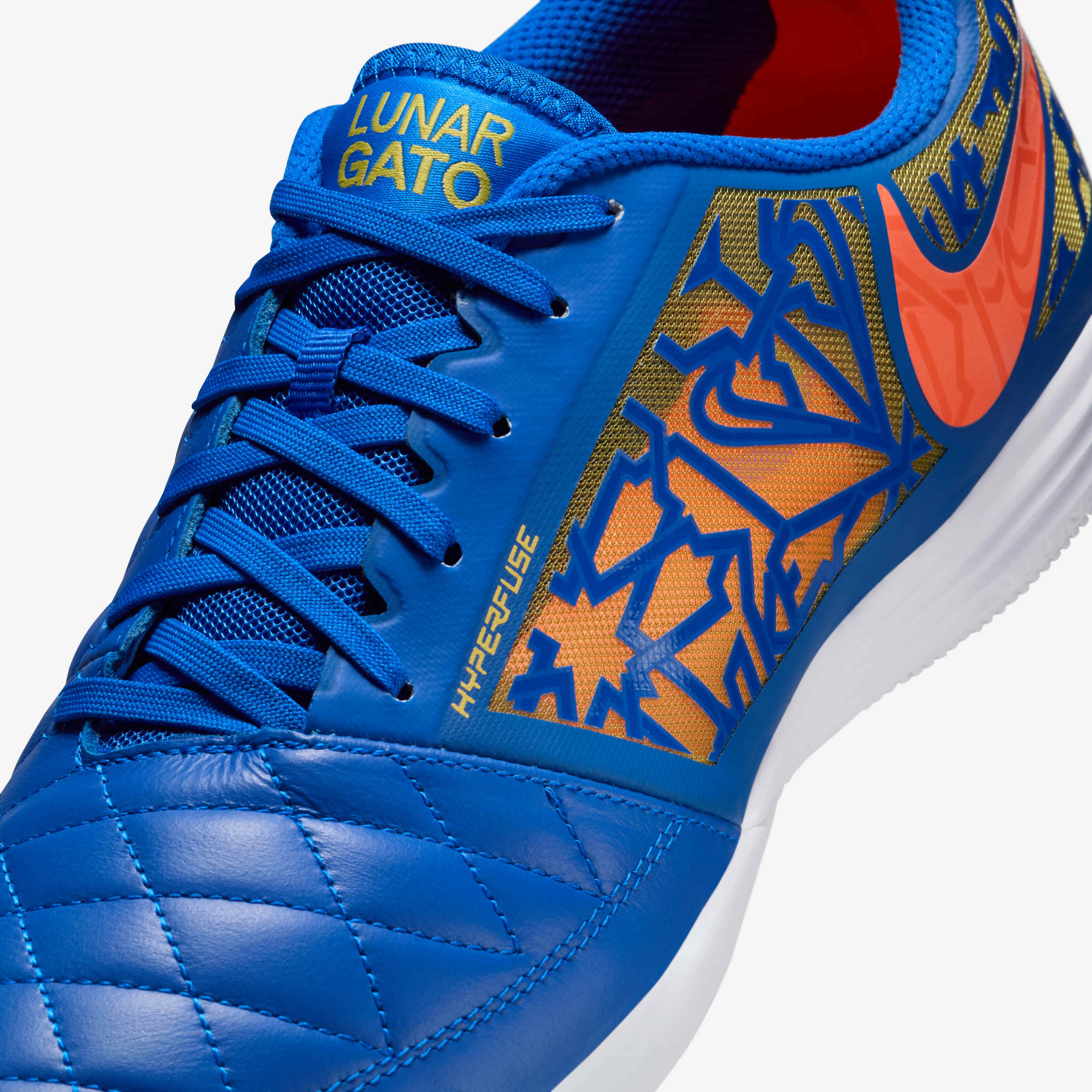 Buy Nike Lunar Gato 2 IC Low-Top Football Shoes - Racer Blue/Hyper