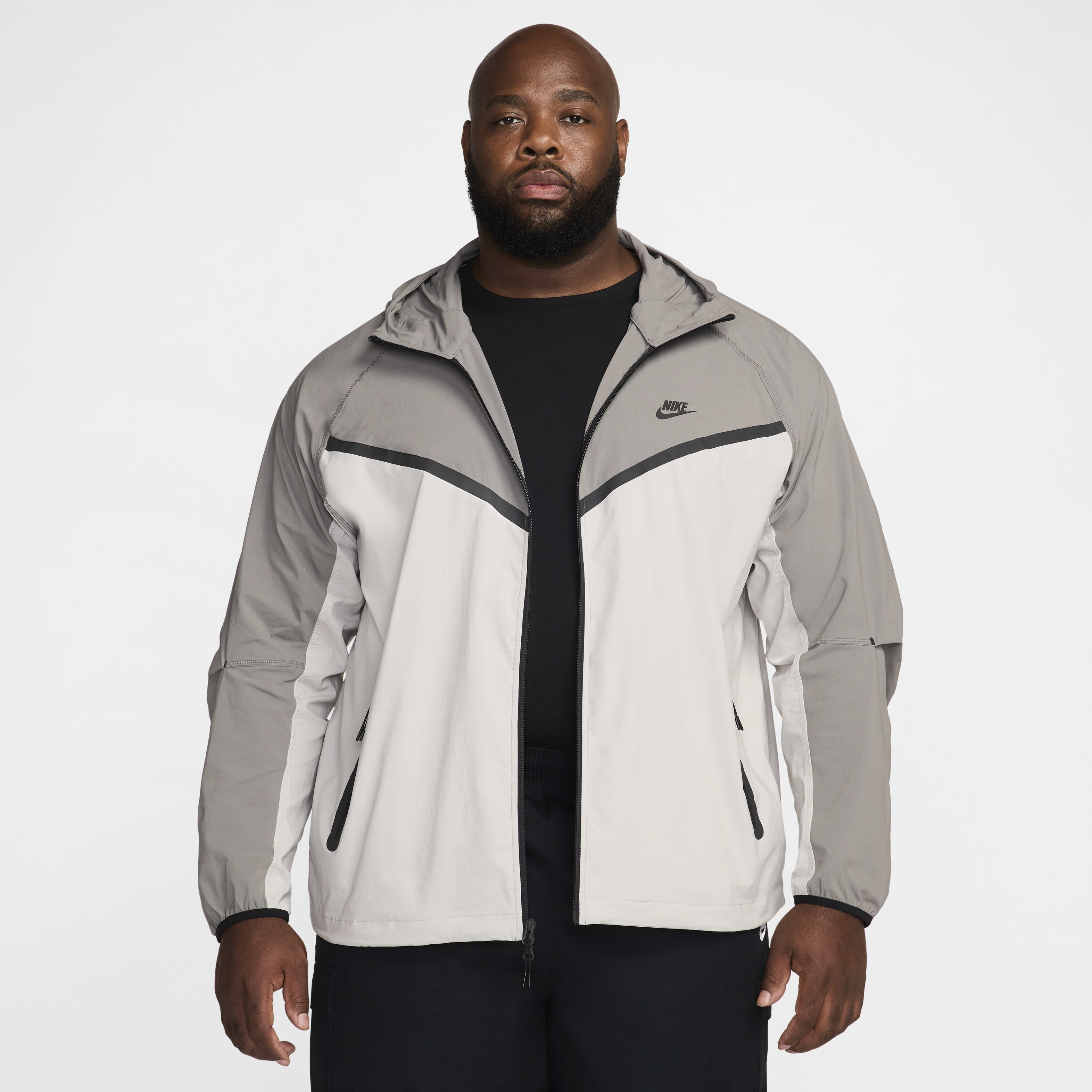 Buy Nike Tech Men's Woven Jacket - Light Iron Ore/Flat