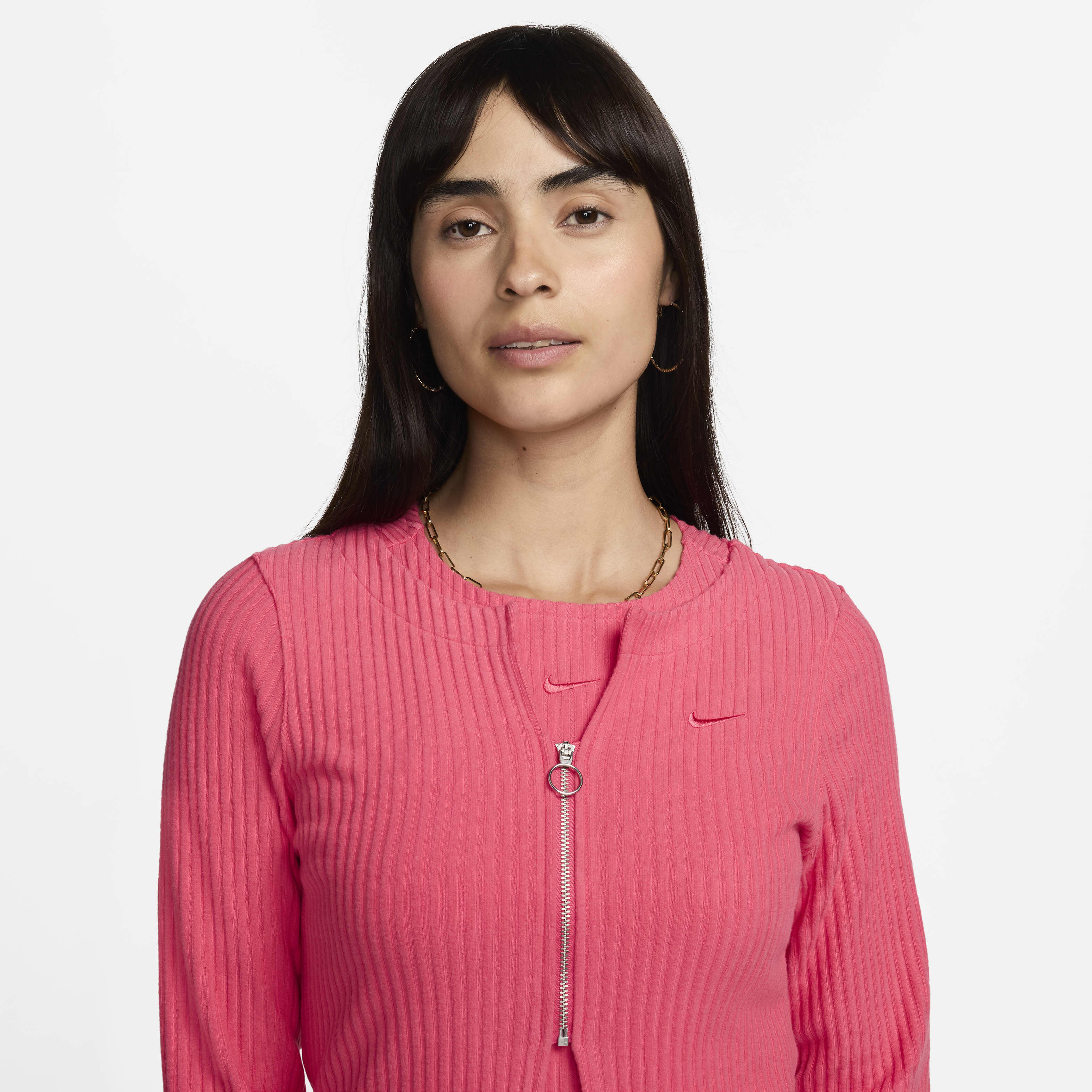Buy Nike Sportswear Chill Rib Women s Slim Full Zip Cardigan Nike Qatar Official