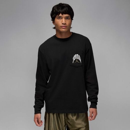 Coldest in the Game-JRDN, Jordan Brooklyn, Men's Long-Sleeve Pocket Crew Neck