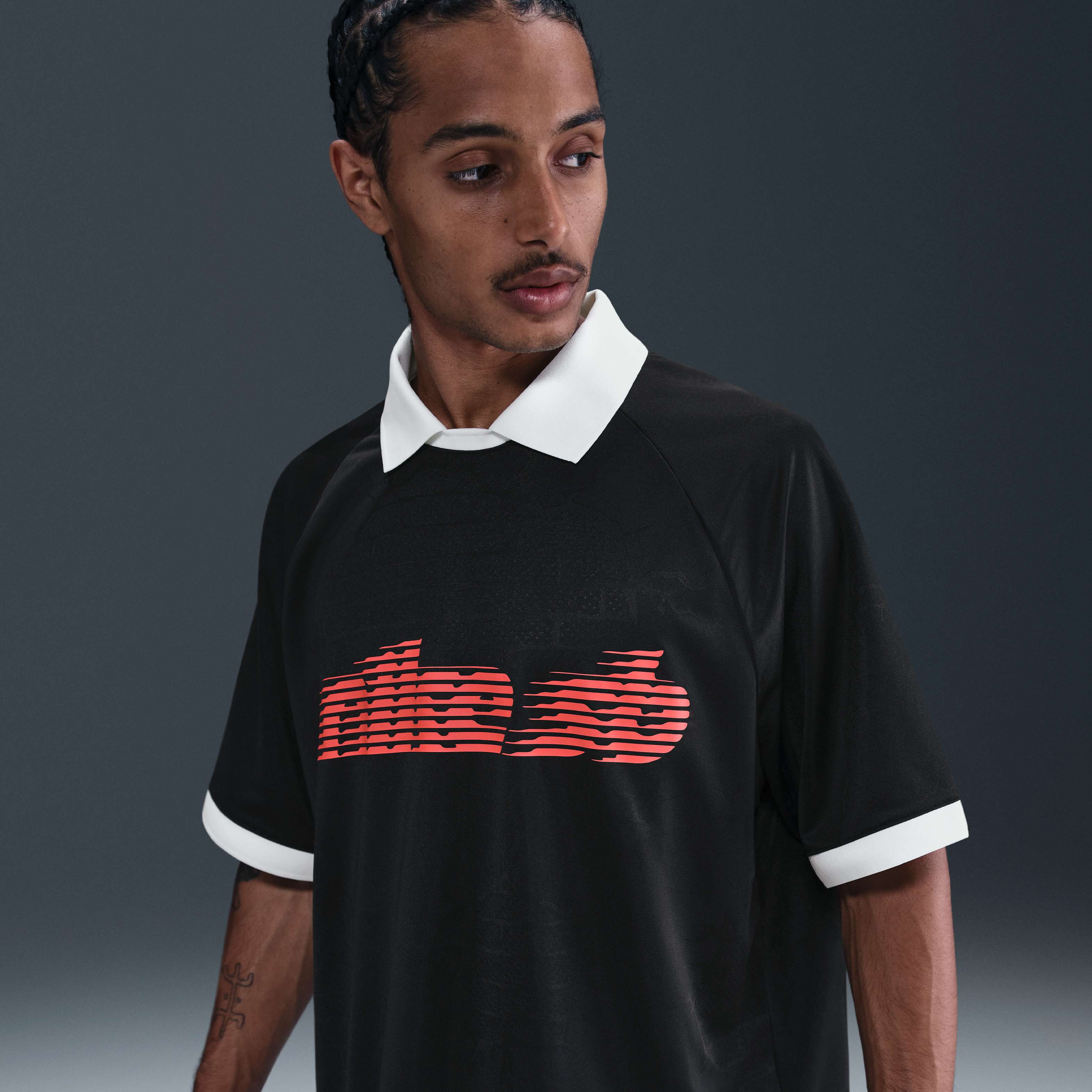 Buy Nike SB Dri-FIT Jacquard Skate Top Black/Sail Nike Qatar