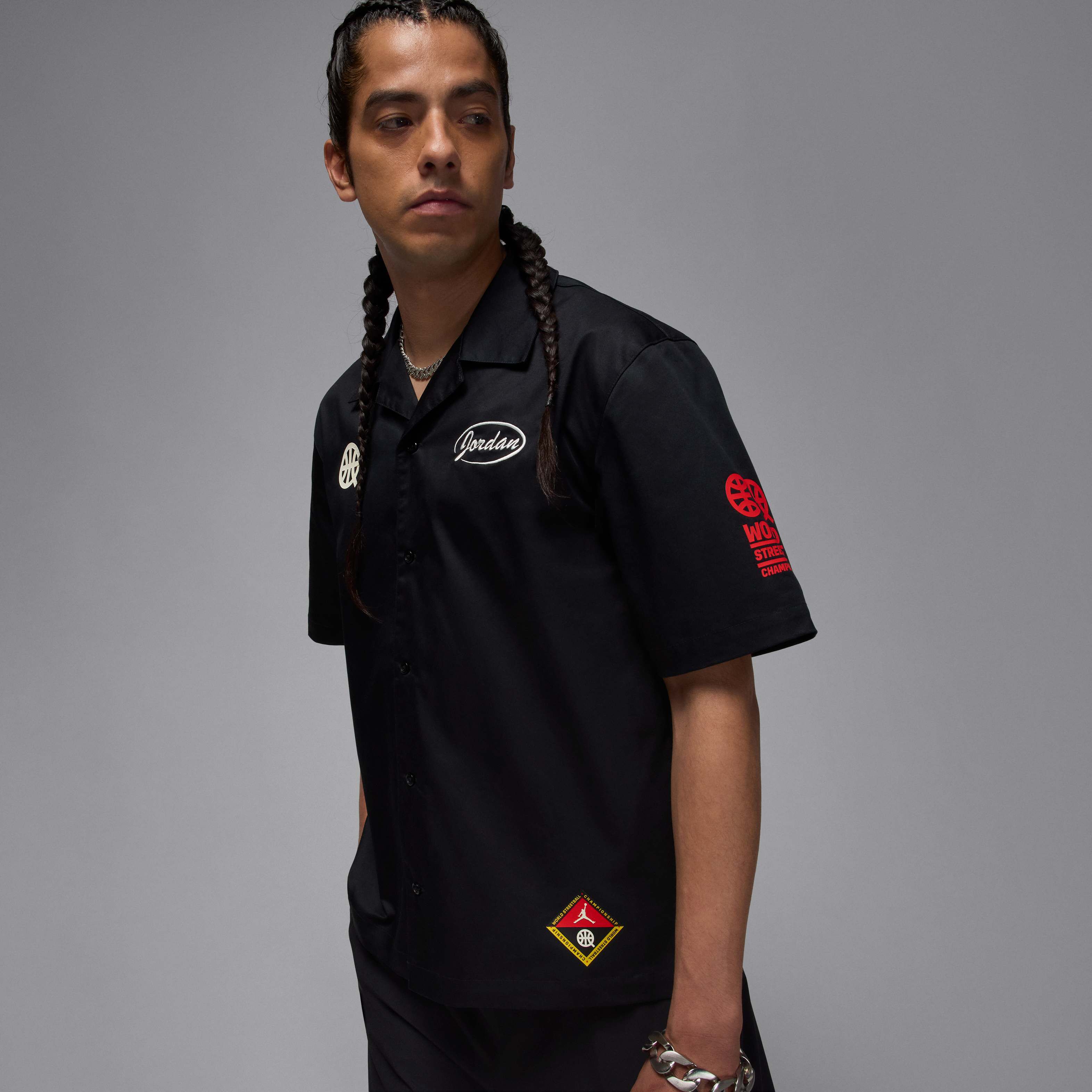 Buy Jordan Quai 54 Men's Button-Down Shirt - Black/Summit White