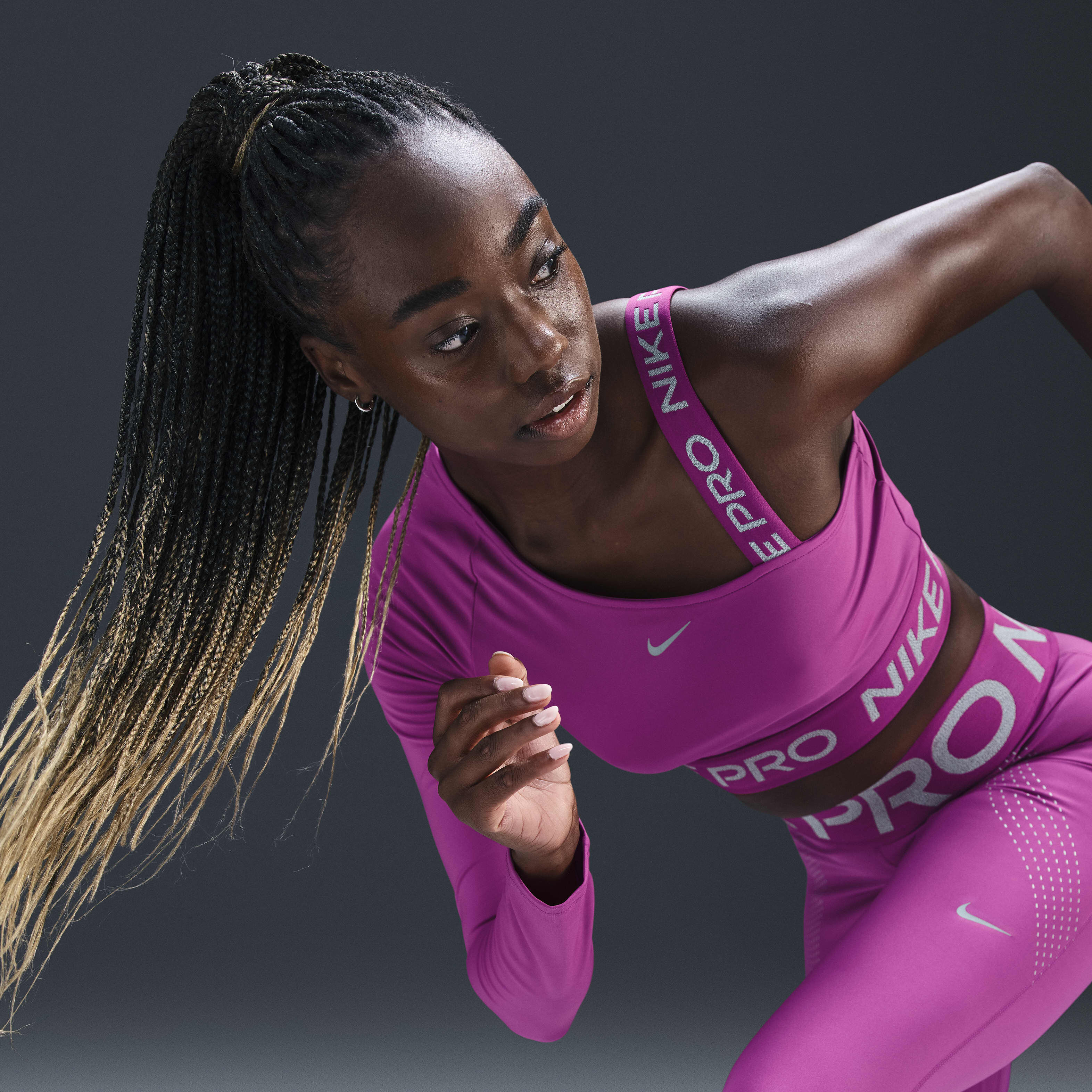 Nike pro top womens sale