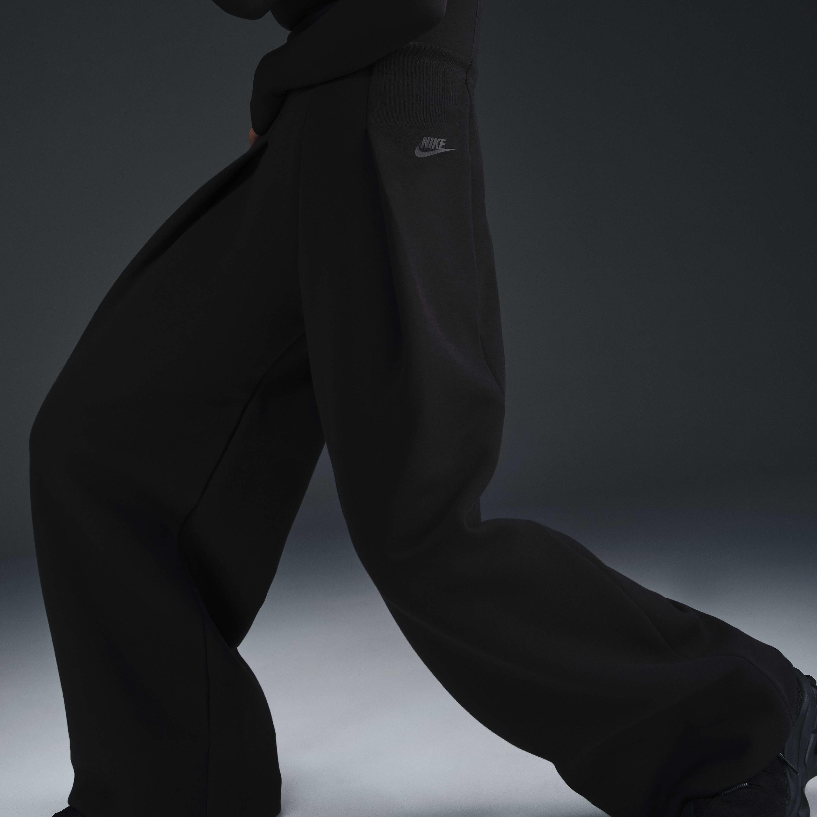 Buy Nike Sportswear Tech Fleece Women s High Waisted Pleated Trousers Nike Qatar Official