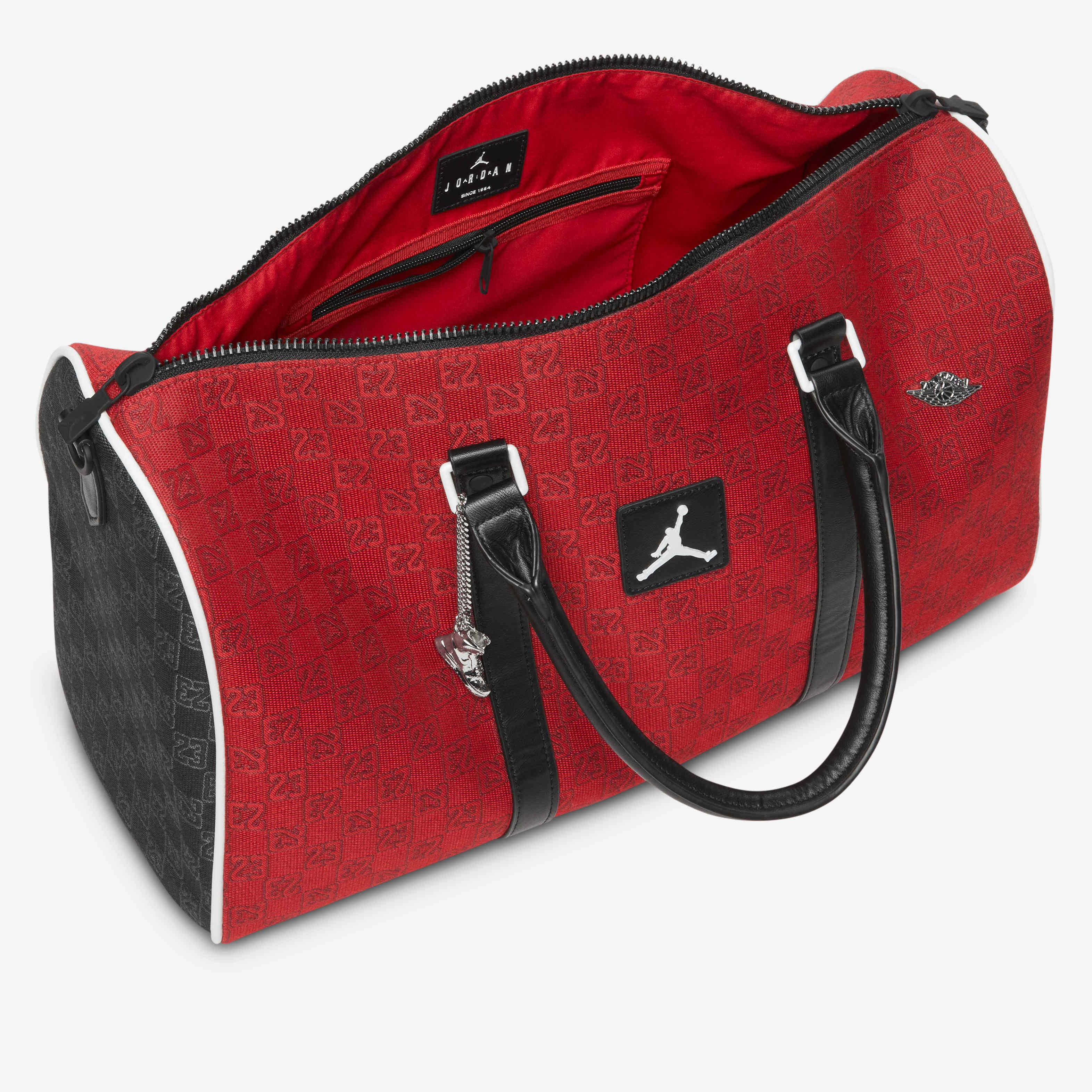 Buy Jordan Monogram Duffle (25L) Duffle Bag - Varsity Red @ Nike Qatar