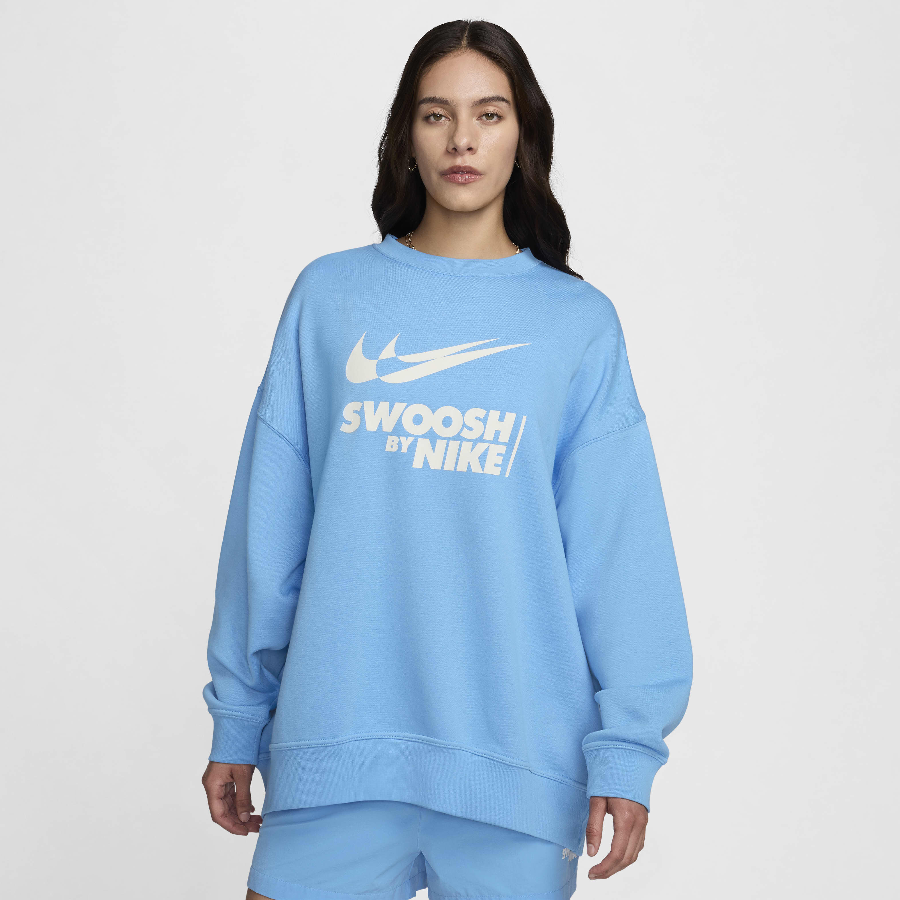 Buy Nike Sportswear Women s Oversized Fleece Crew Neck Sweatshirt Nike Qatar Official