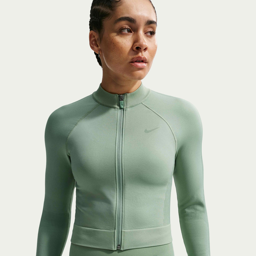 Women's Clothing-Nike, Nike Pro, Women's Full-Zip Training Top