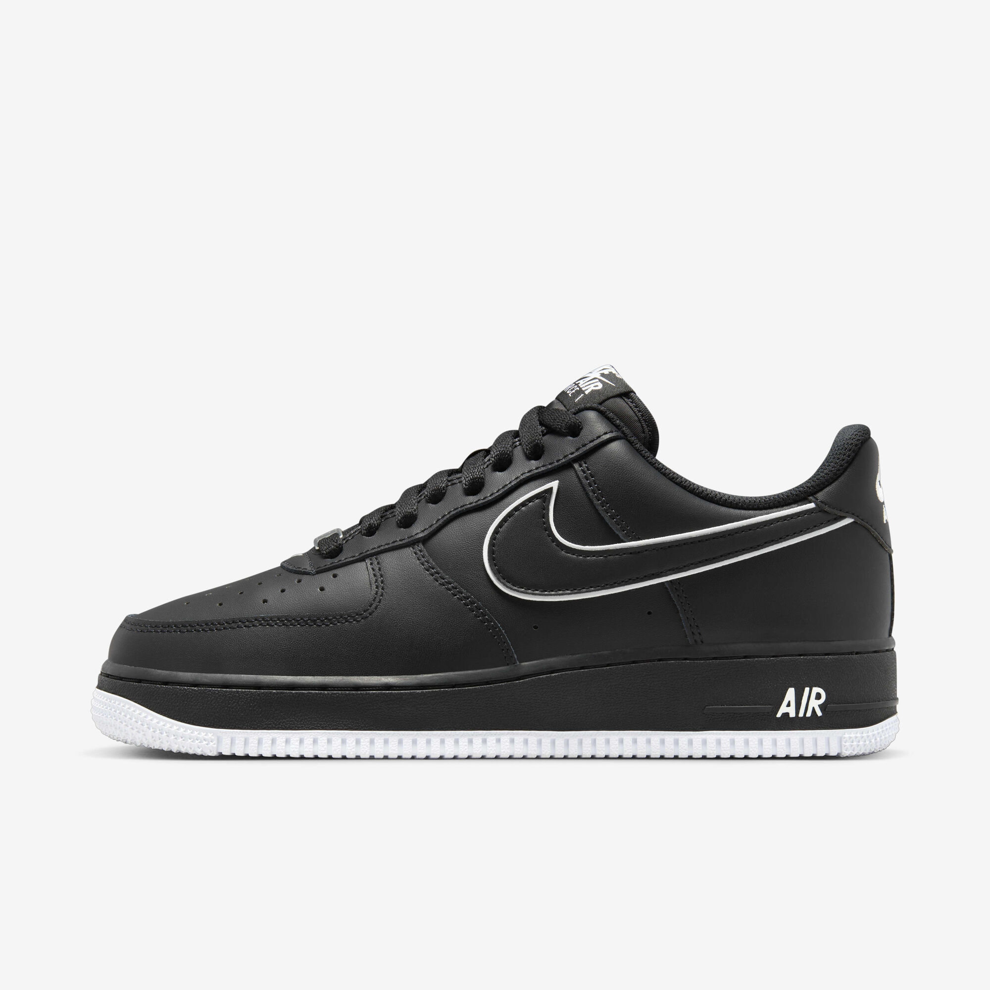 Buy Nike Air Force '07 Men's Shoes Black/Black/White Nike
