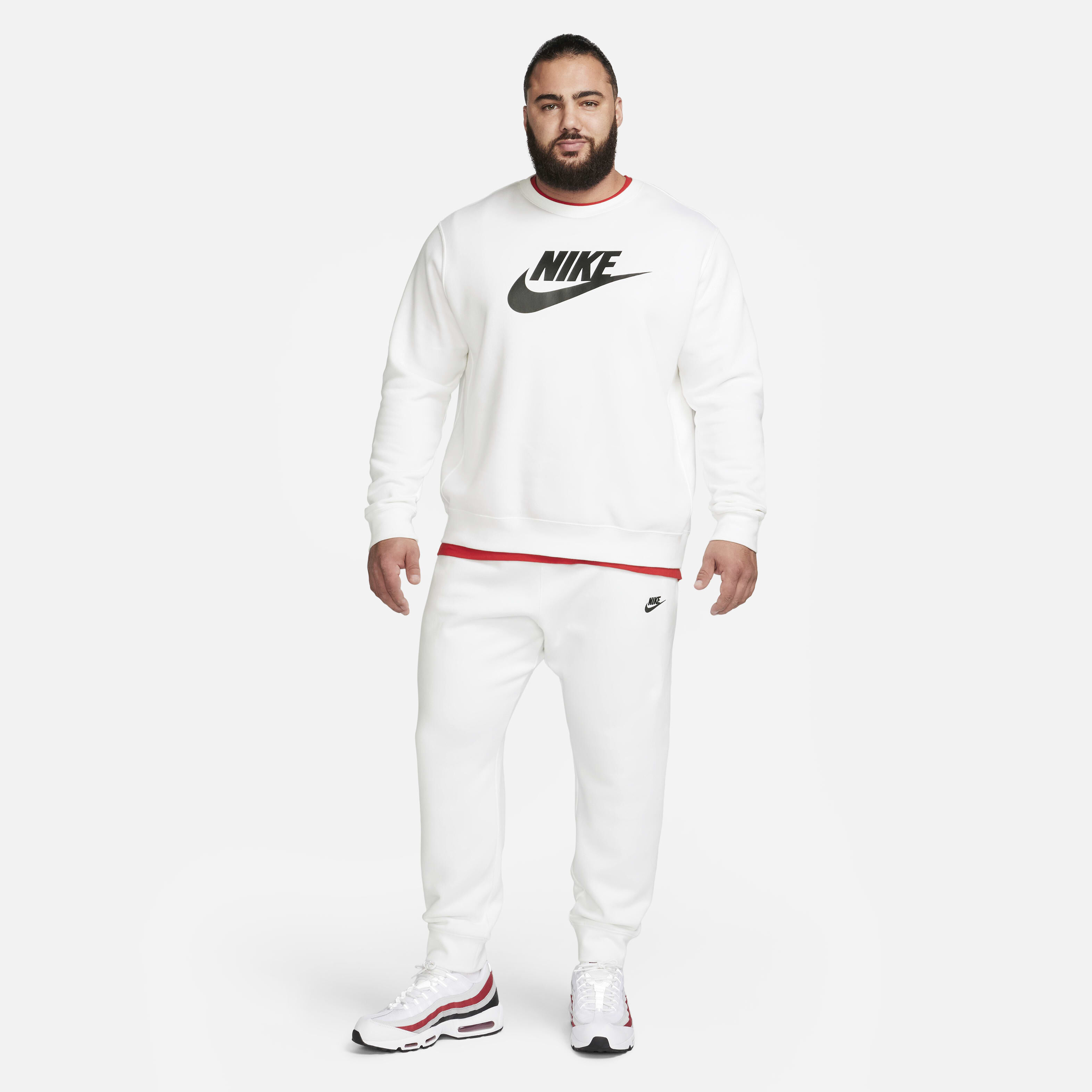 Nike sportswear club fleece joggers white new arrivals