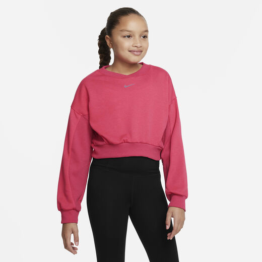 Hoodies & Sweatshirts-Nike, Nike Yoga Dri-FIT, Older Kids' (Girls') Pullover Top