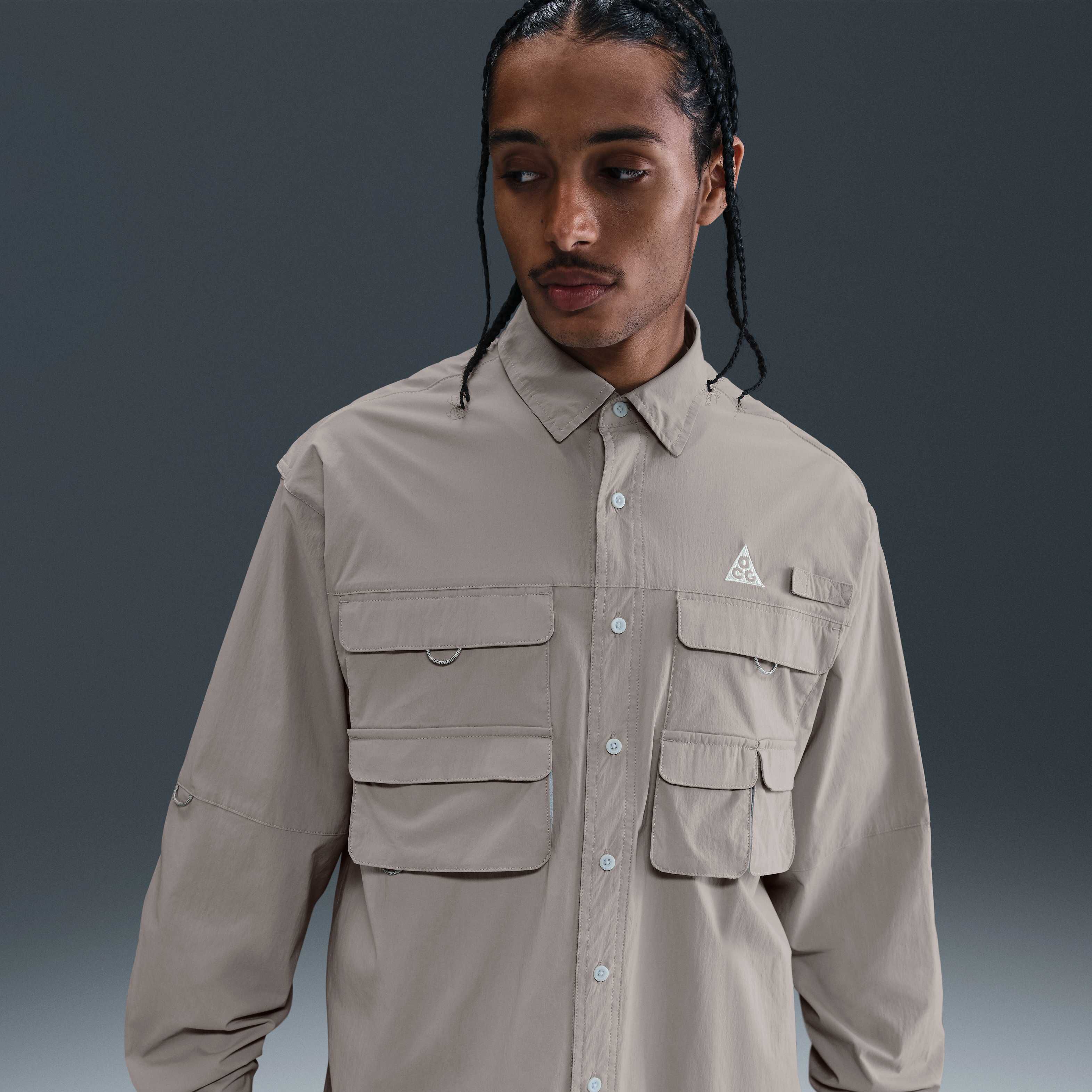 NIKE ACG フィッシングシャツ XL ブルー 系 NIKE ACG フィッシングシャツ XL ブルー 系 - メルカリ