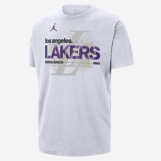 T-Shirts & Tops-JRDN, Los Angeles Lakers Courtside, Men's Jordan '85 NBA Statement T-Shirt