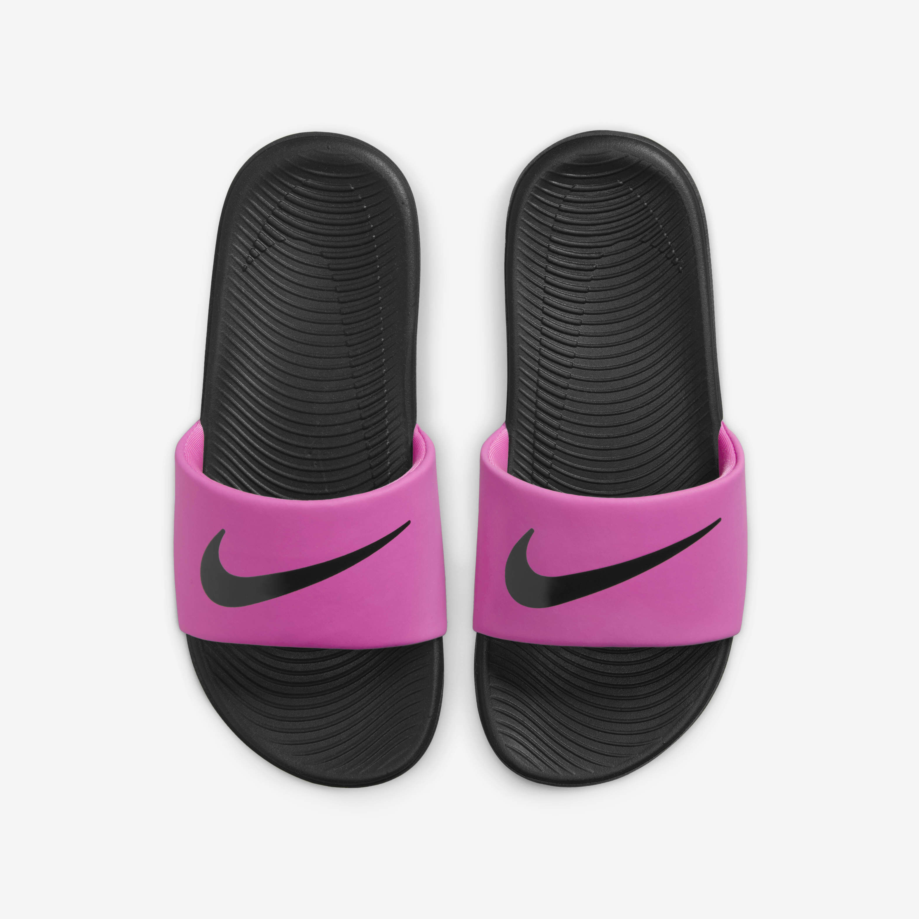 Kids pink nike slides top