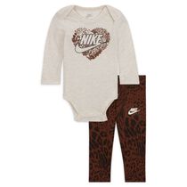 Nike Animal Print Bodysuit and Leggings Set