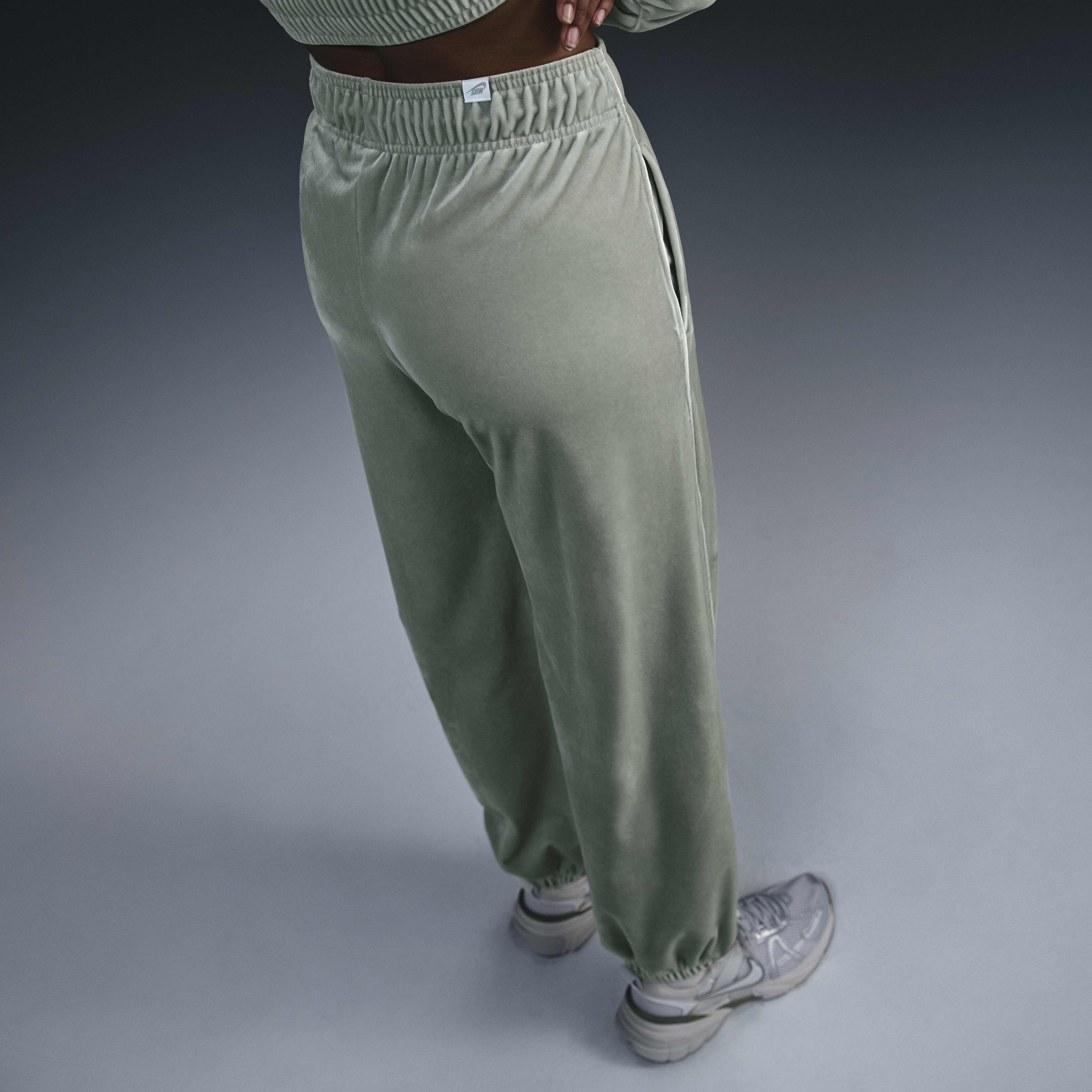 Buy Nike Sportswear Collection Women s Mid Rise Velour Joggers Nike Qatar Official