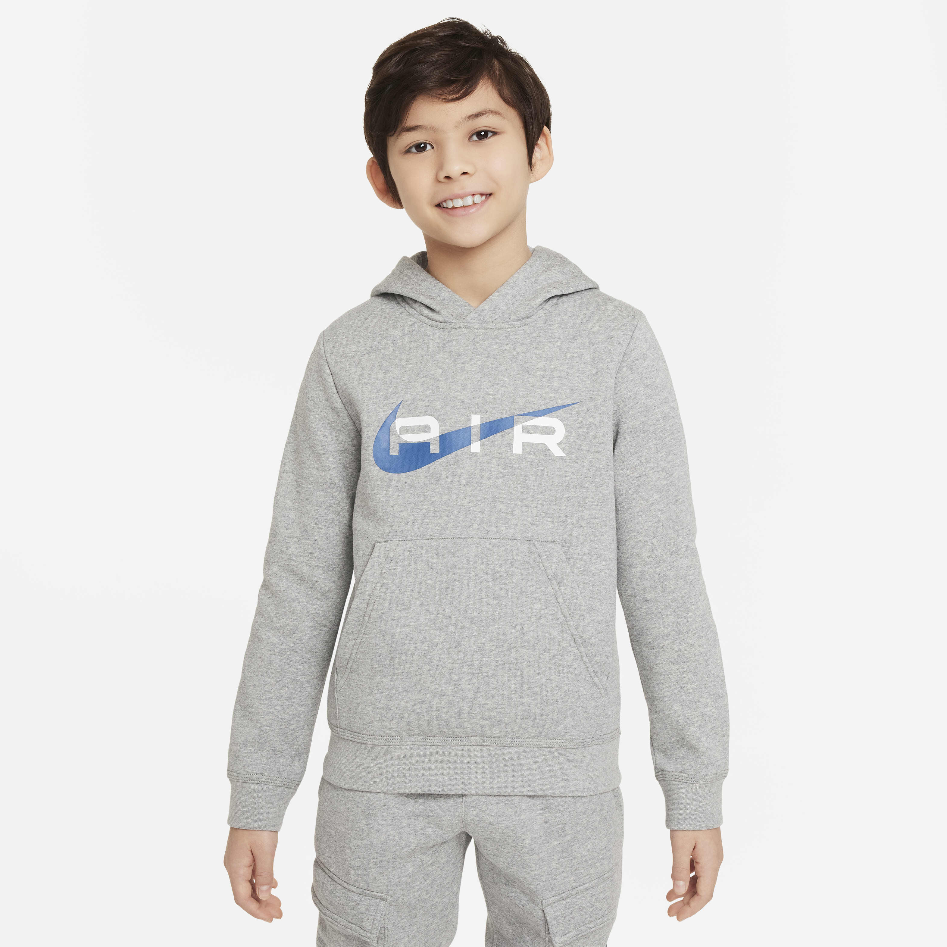 Nike air hoodie grey discount
