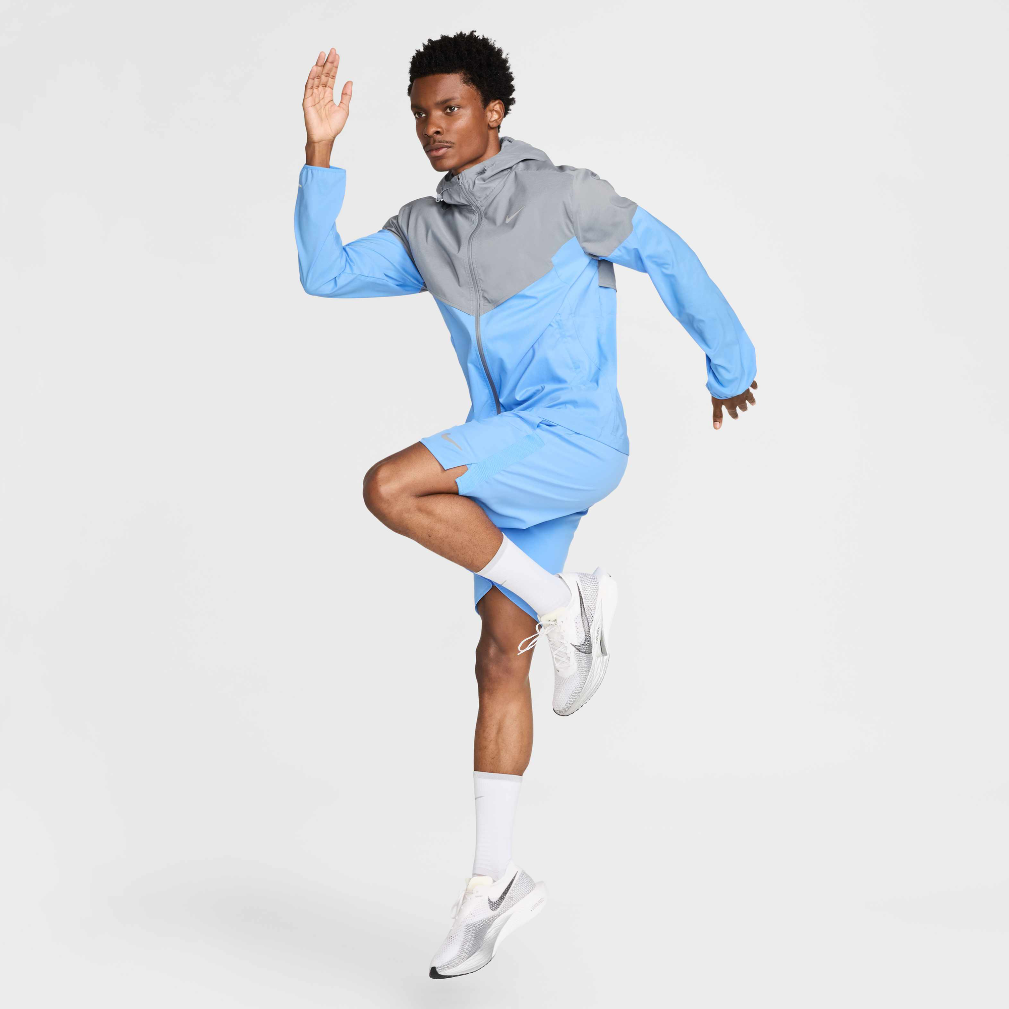 【新品】【イタリア製】Nike Lab Knitted Windrunner L Nike Tech Knit Windrunner Hoodie Sz XL Grey/Black 728685 043