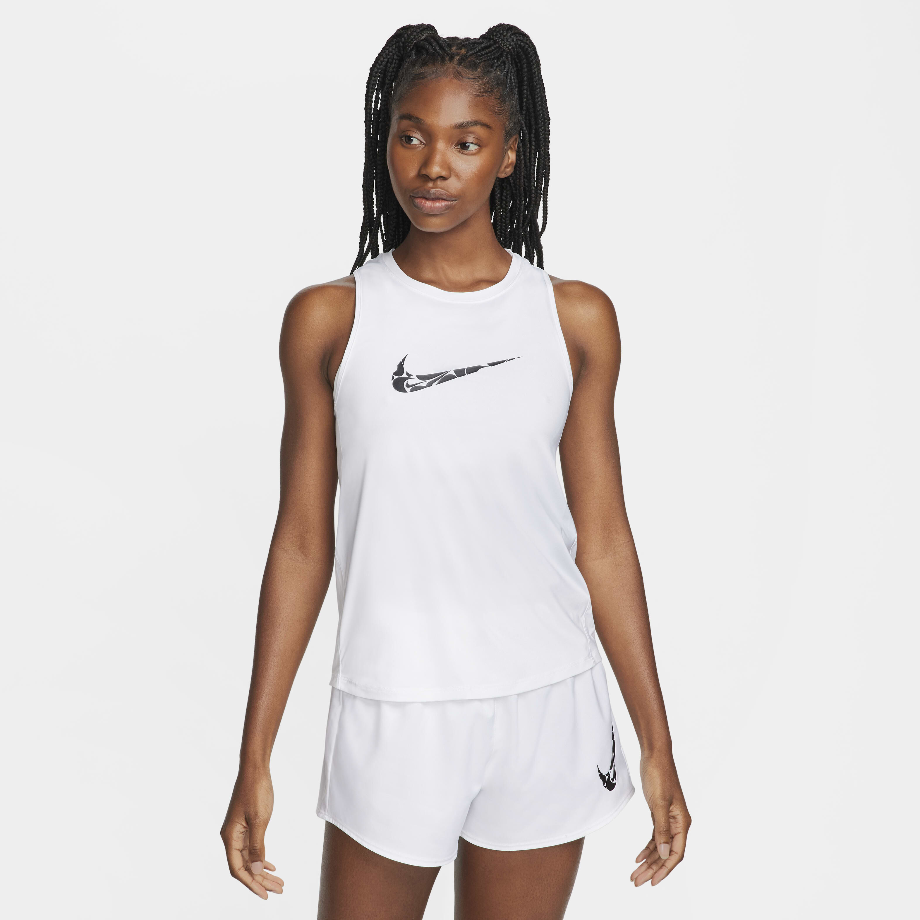 black and white nike tank top