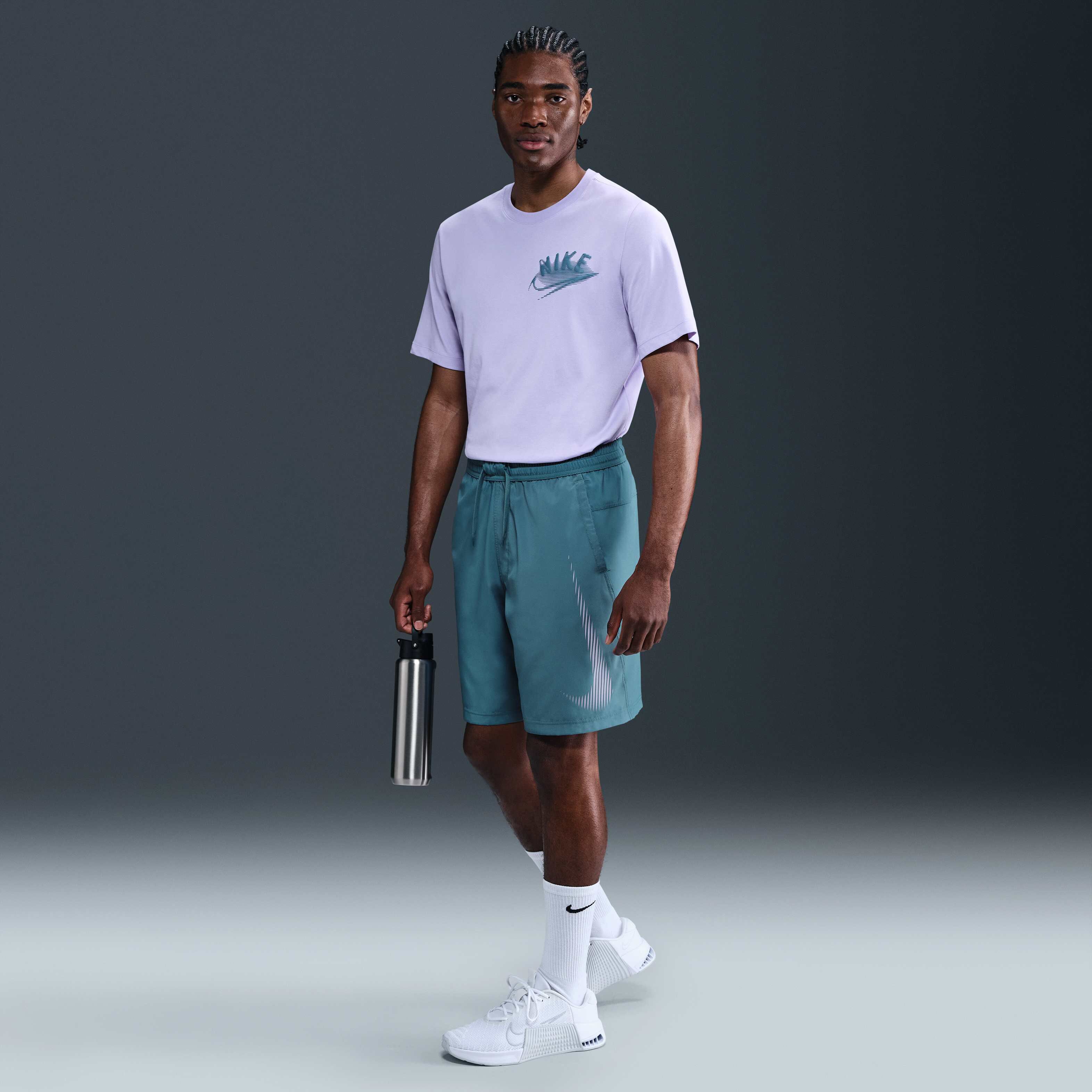 Nike Mylar Dri-FIT Woven Set Up Mサイズ ナイキ（NIKE）（メンズ）Tシャツ 半袖 uv 速乾 ブラック 黒