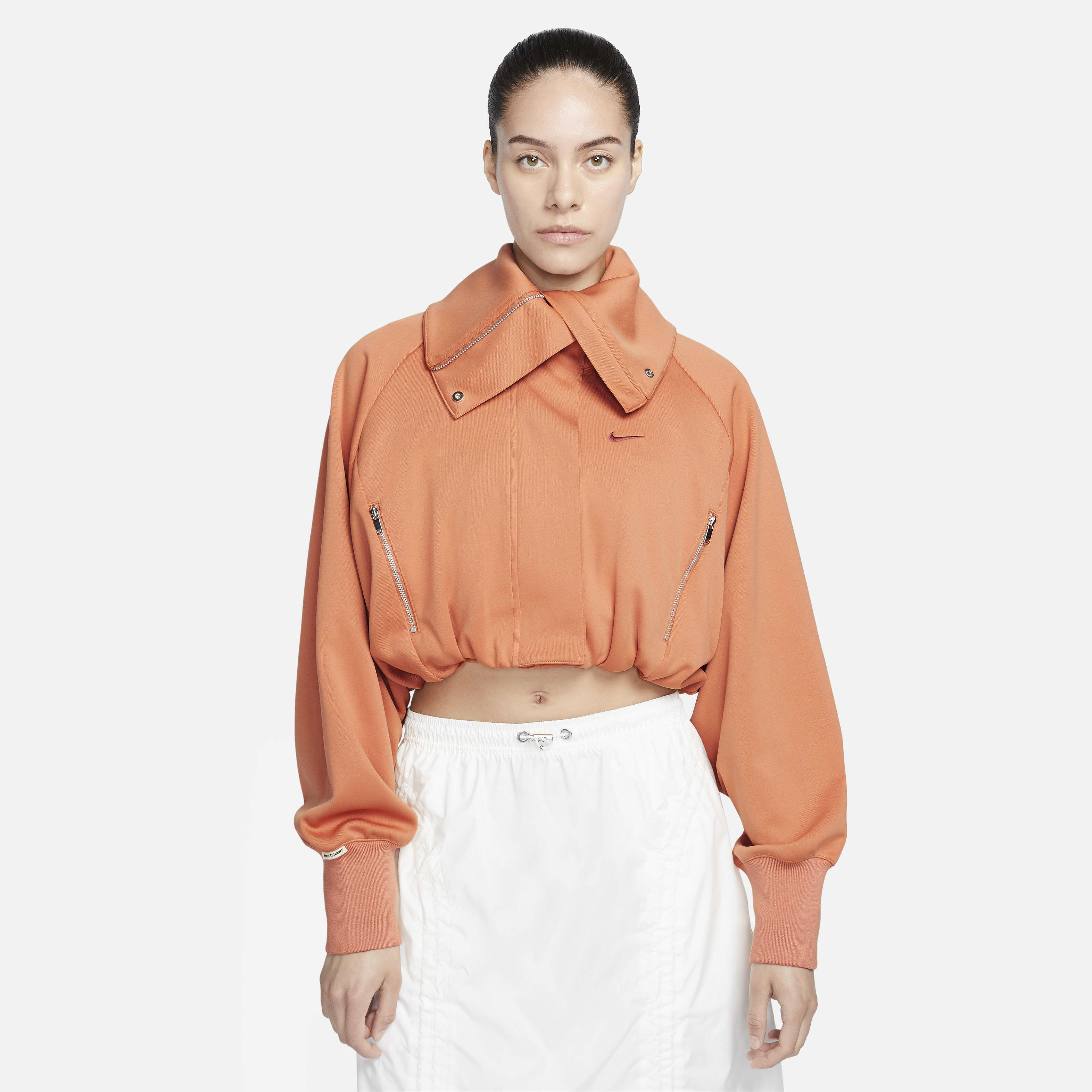 nike women's cropped tracksuit