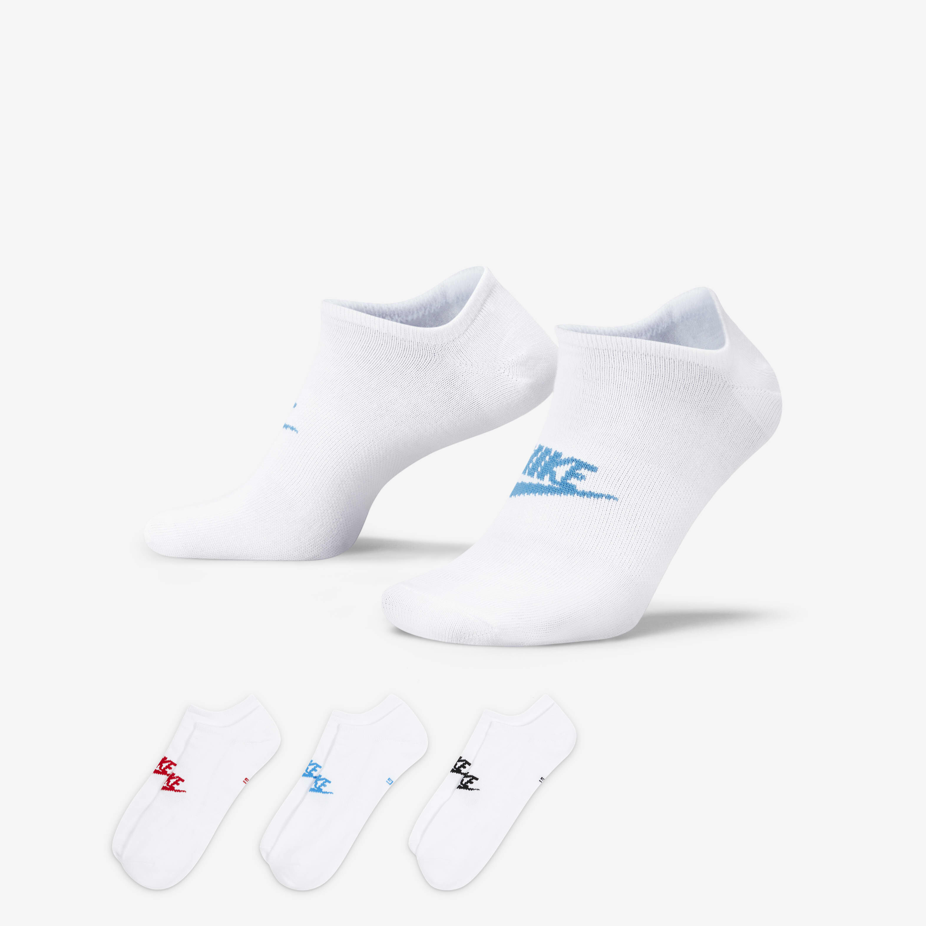 Buy Nike Sportswear Everyday Essential No Show Socks 3 Pairs Nike Qatar Official