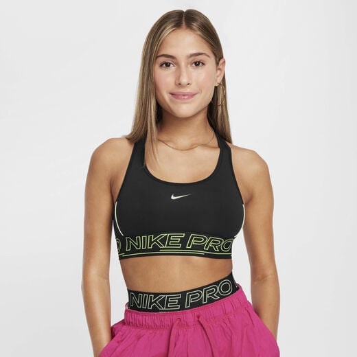 Sports Bras-Nike, Nike Pro Swoosh, Girls' Sports Bra