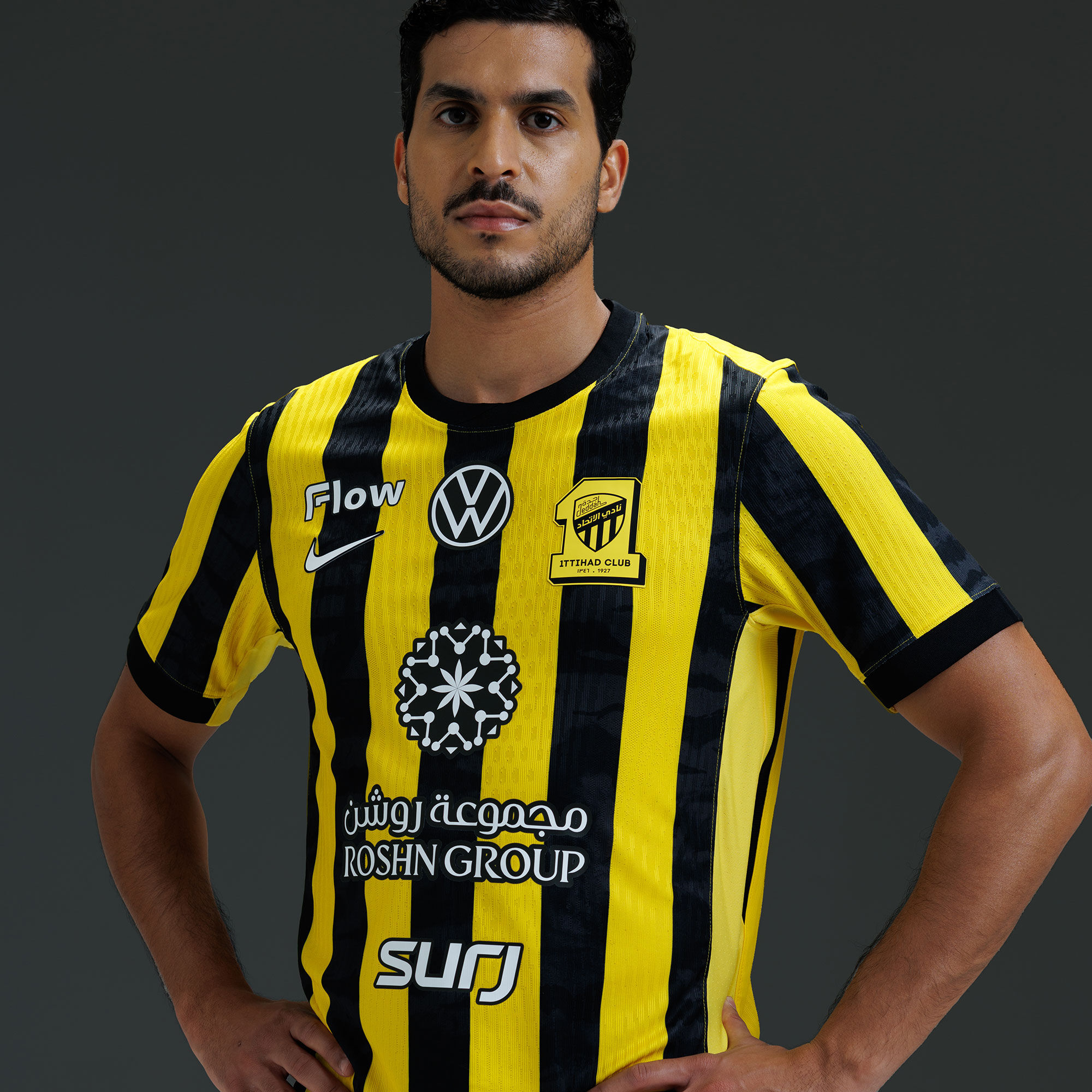 Al-Ittihad F.C. 2025/26 Match Home Jersey image number 3