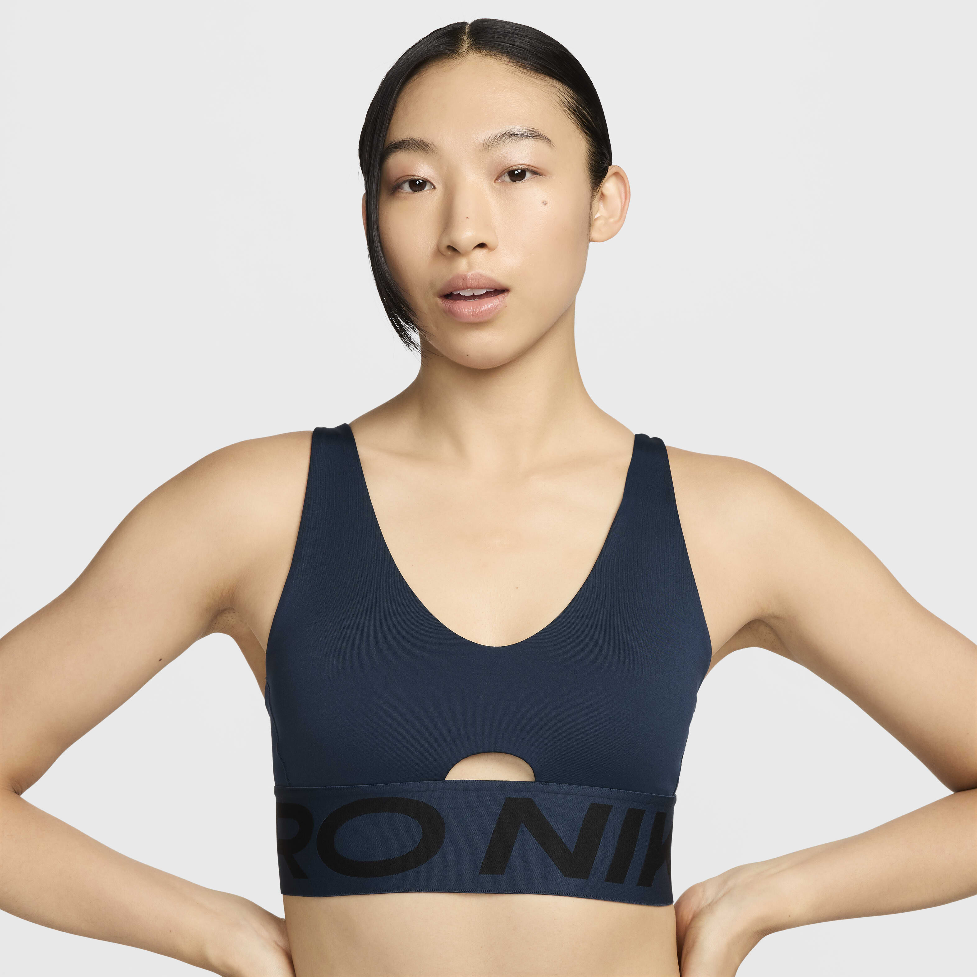 Buy Nike Pro Indy Plunge Women s Medium Support Padded Sports Bra Nike Qatar Official