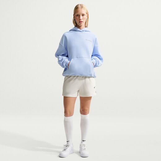 Women's Hoodies-Nike, Nike Studio Fleece Medium Weight, Women's Oversized Pullover Hoodie