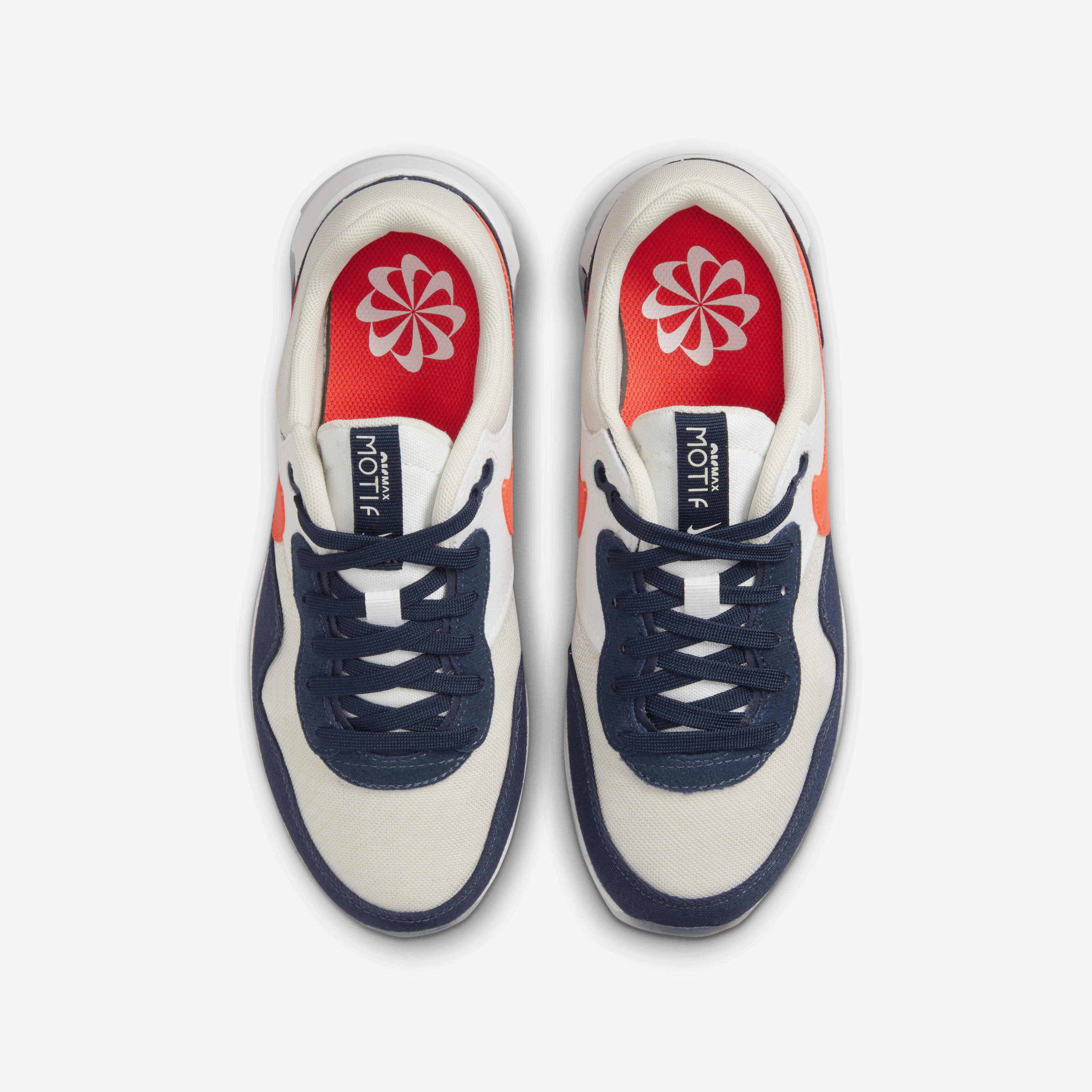 Buy Nike Air Max Motif Older Kids' Shoe - Light Bone/Midnight Navy