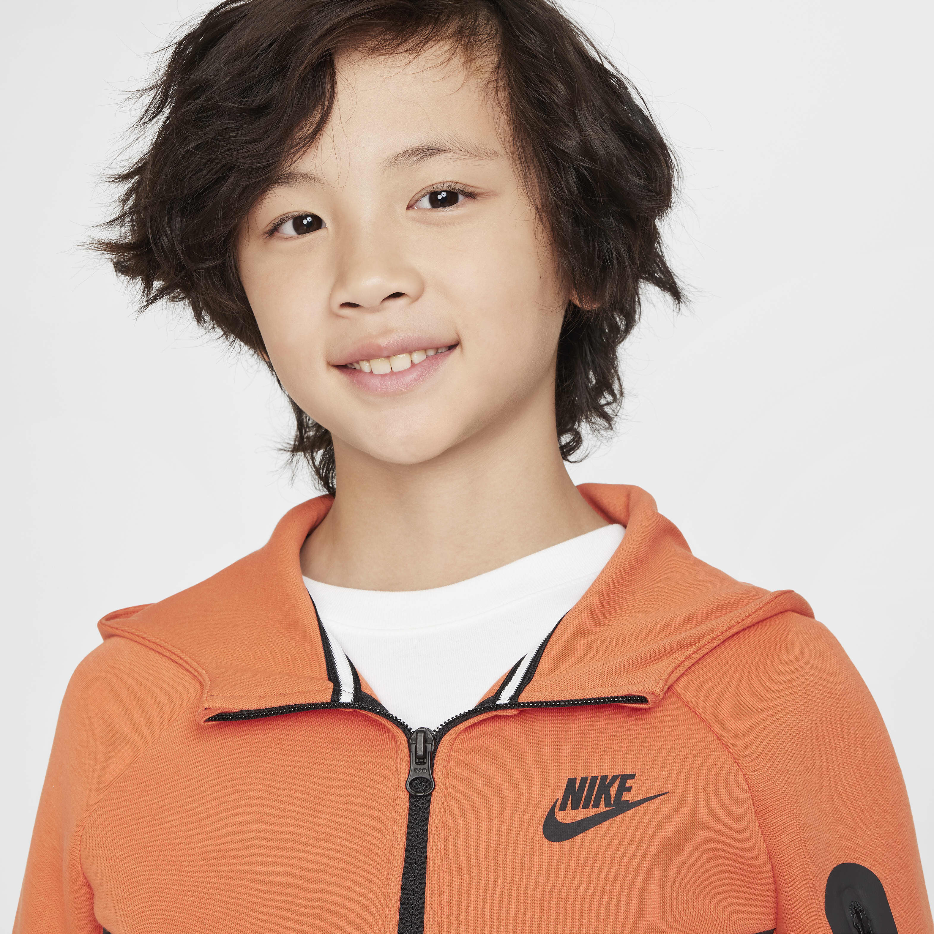 Orange nike hoodie kids hot sale