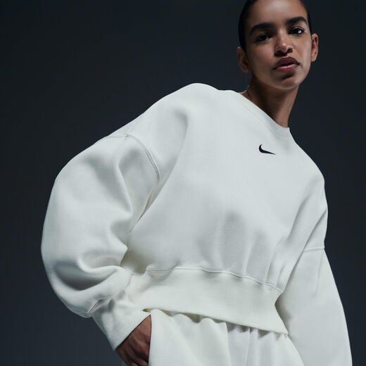 Hoodies & Sweatshirts-Nike, Nike Sportswear Phoenix Fleece, Women's Over-Oversized Crew-Neck Sweatshirt Hoodies & Sweatshirts-Nike, Nike Sportswear Phoenix Fleece, Women's Over-Oversized Crew-Neck Sweatshirt