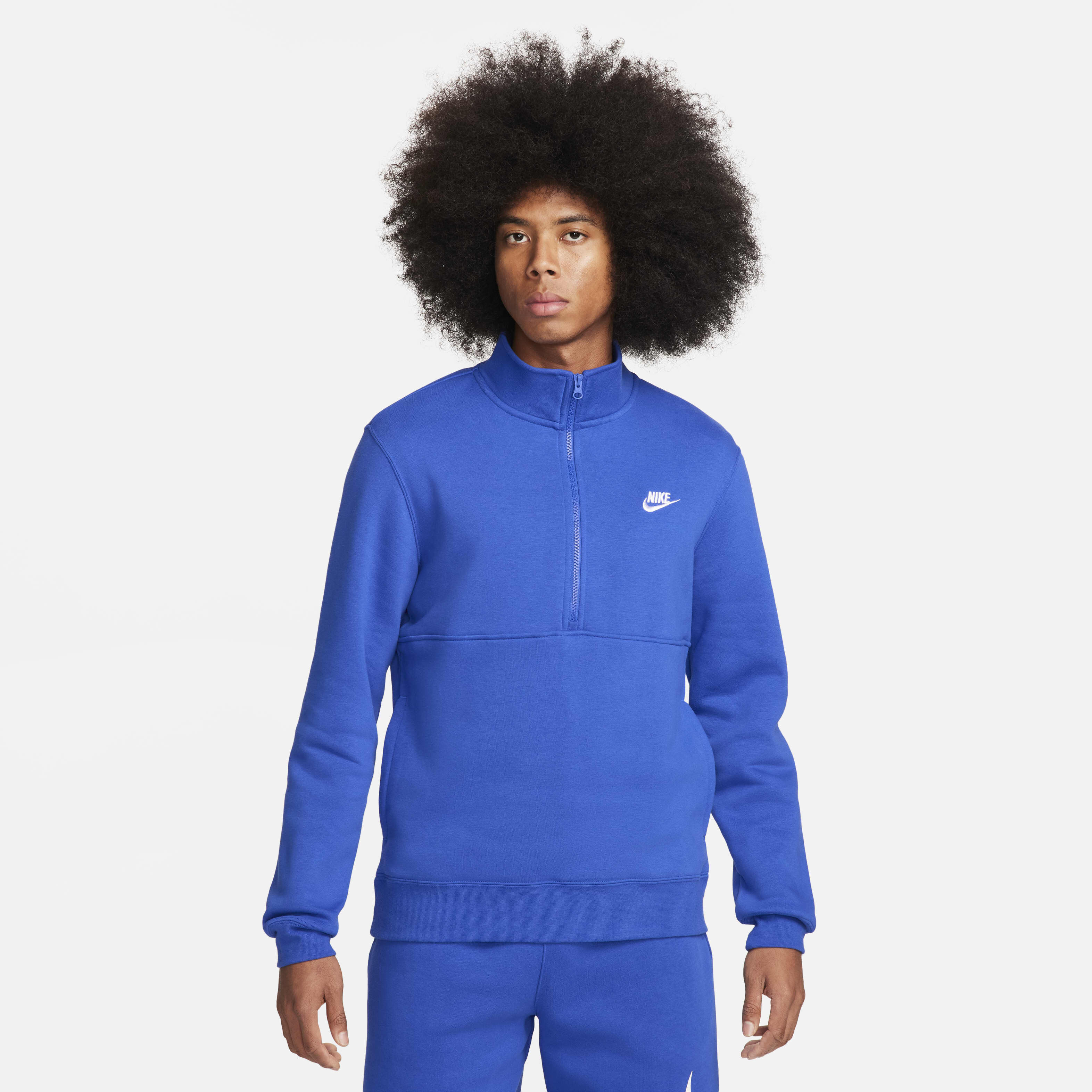 Nike club half zip sweat top