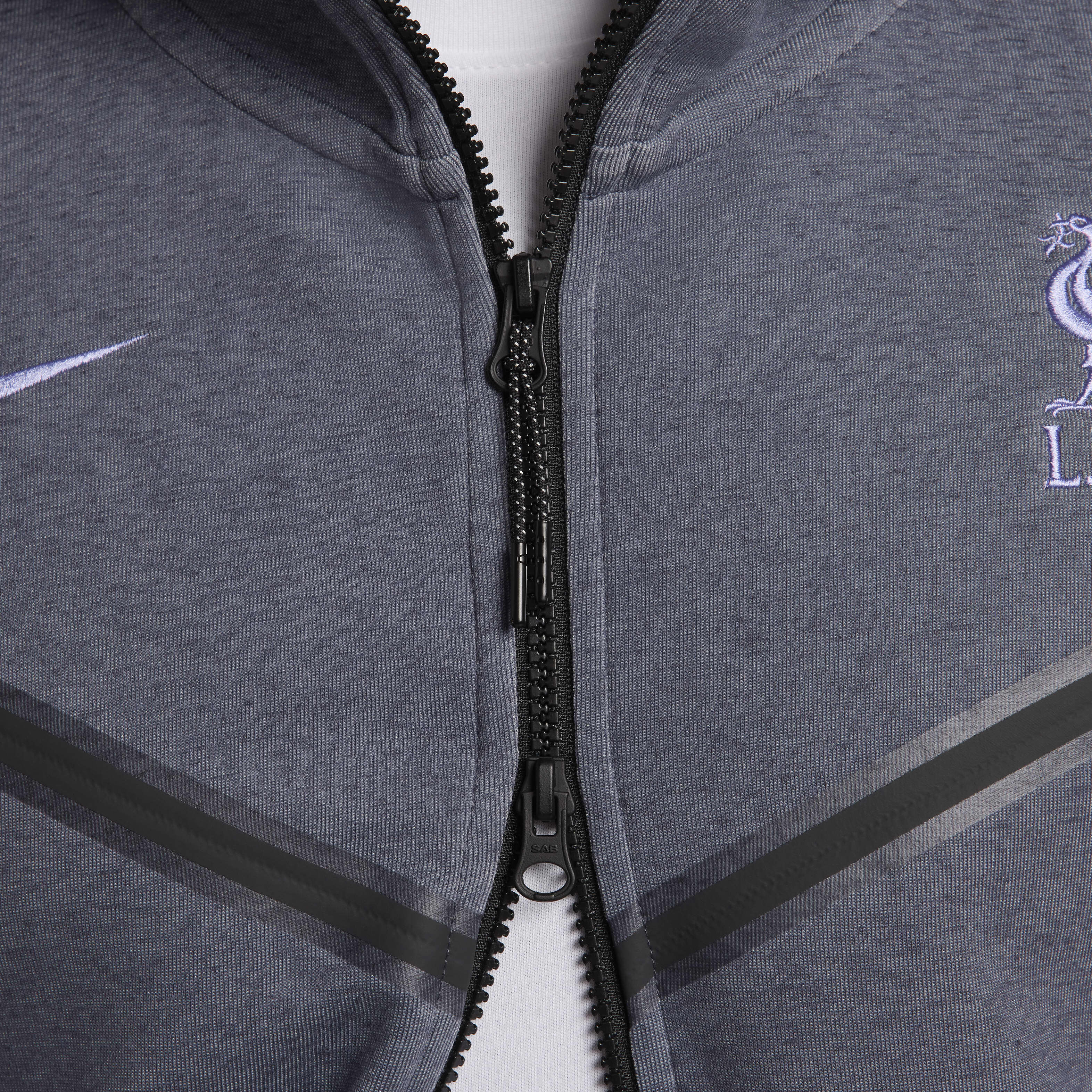 Nike Liverpool FC Tech Fleece ナイキテックフリース Nike Liverpool FC 23/24 Tech Fleece Hoodie FZWR - Charcoal