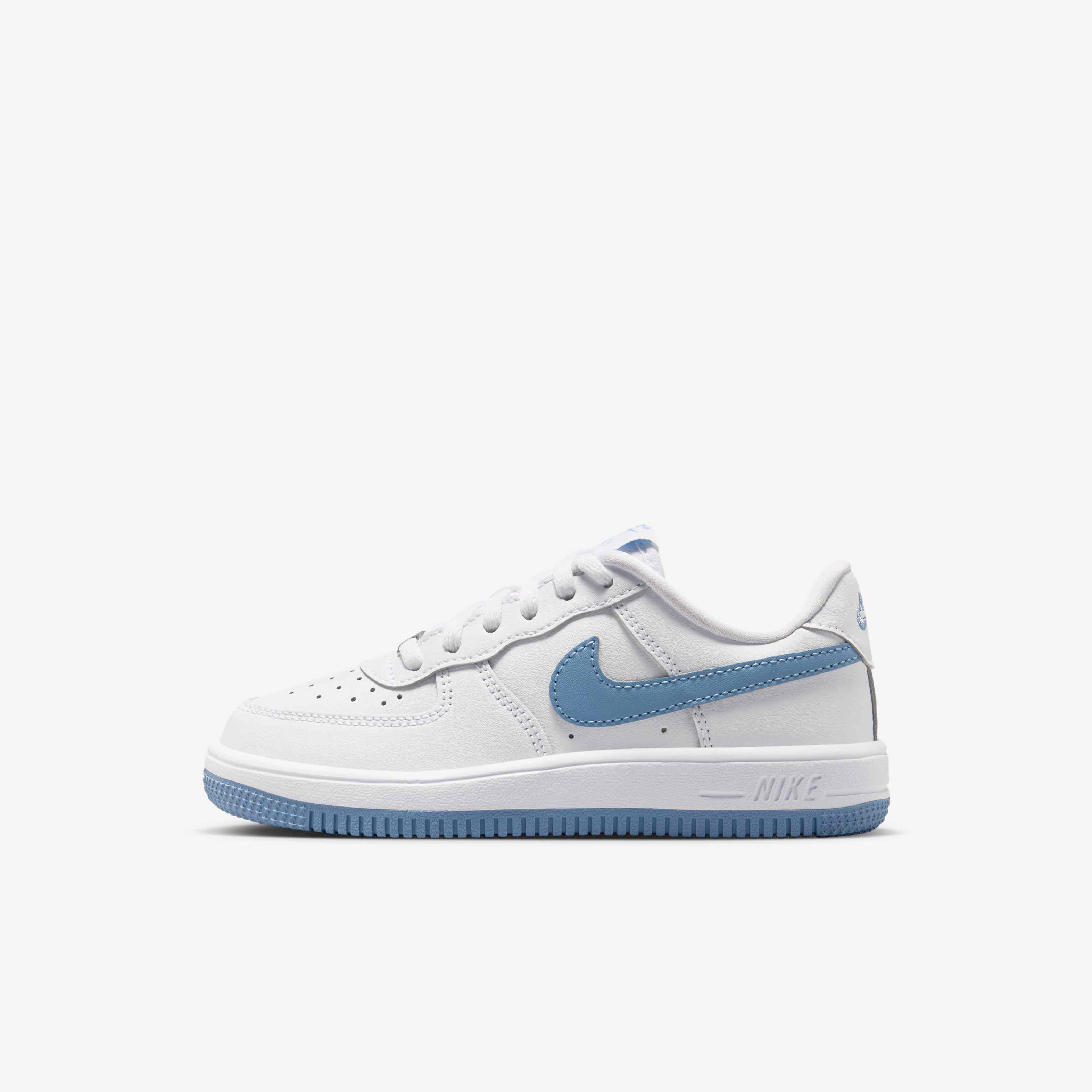 Buy Nike Force 1 Low Younger Kids' Shoes - White/Work Blue @ Nike Qatar